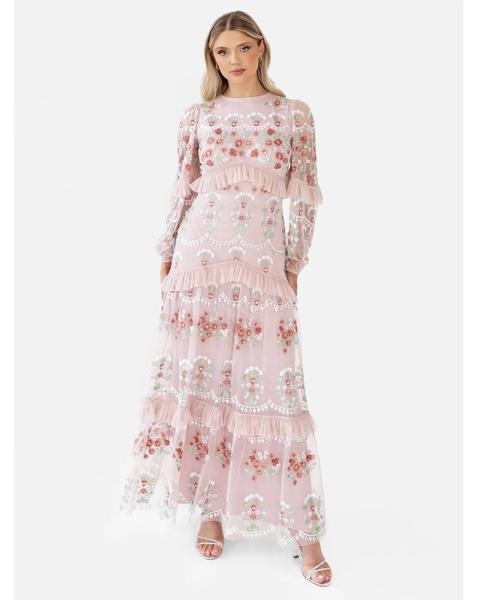 Maya Deluxe Embroidered Dress