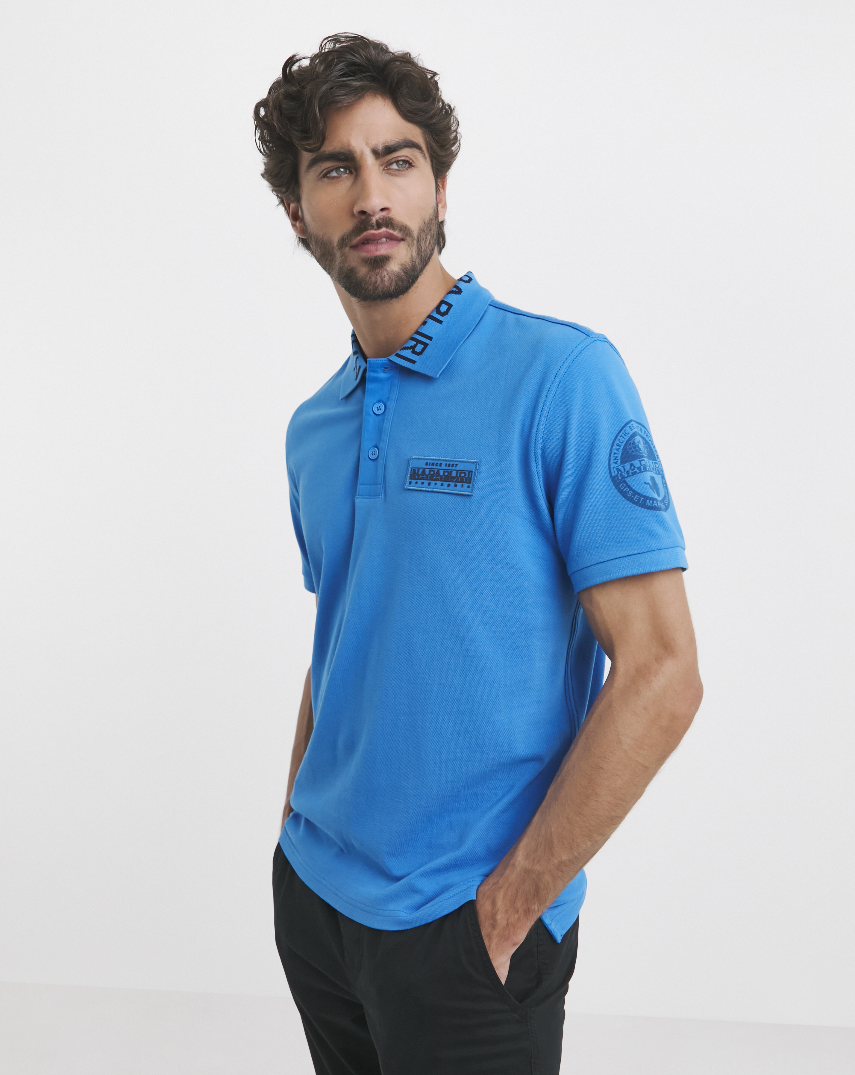 Napapijri Eamundsen Logo Polo - Blue