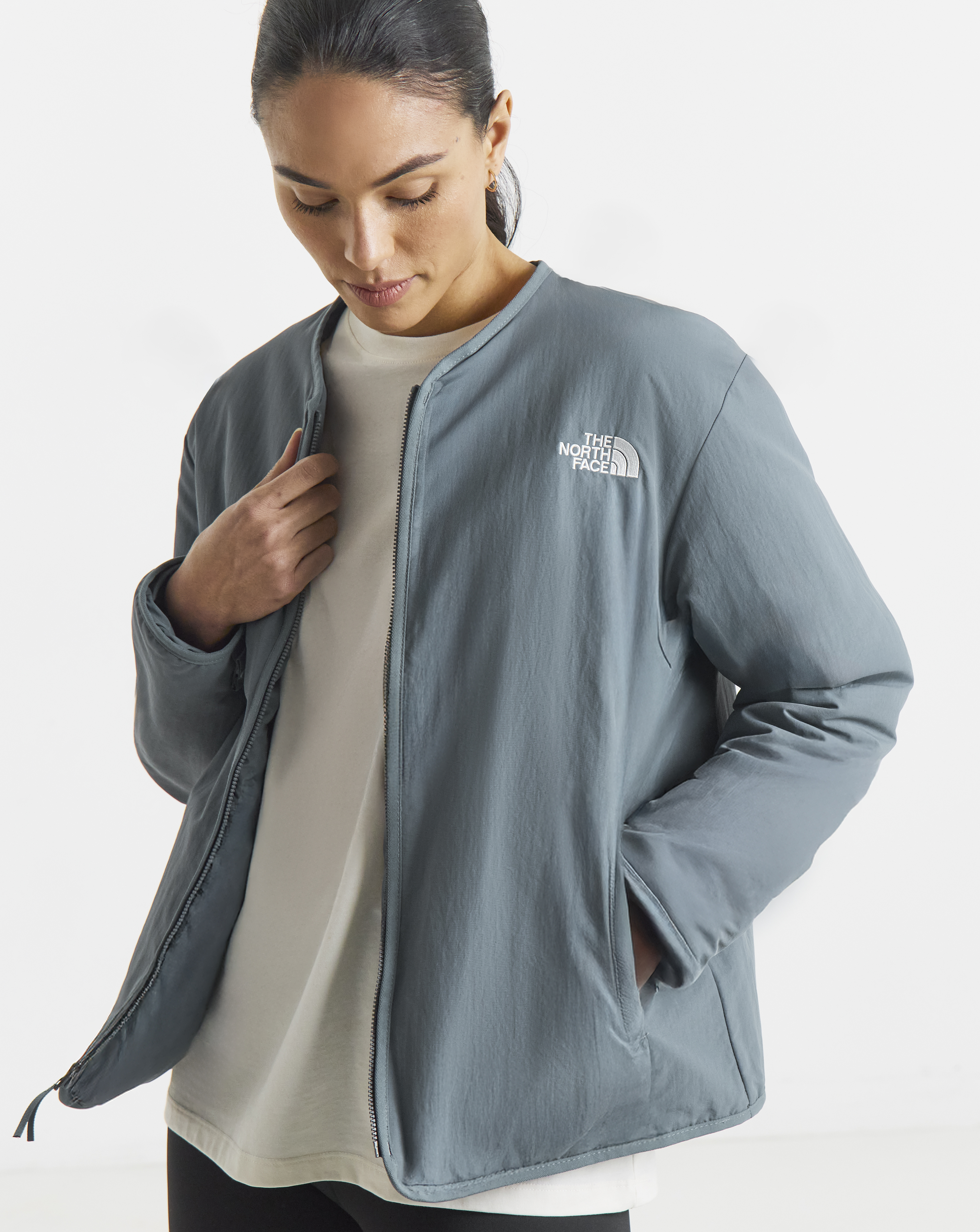 The North Face Women's Grey Ilti Liner Jacket 2XL