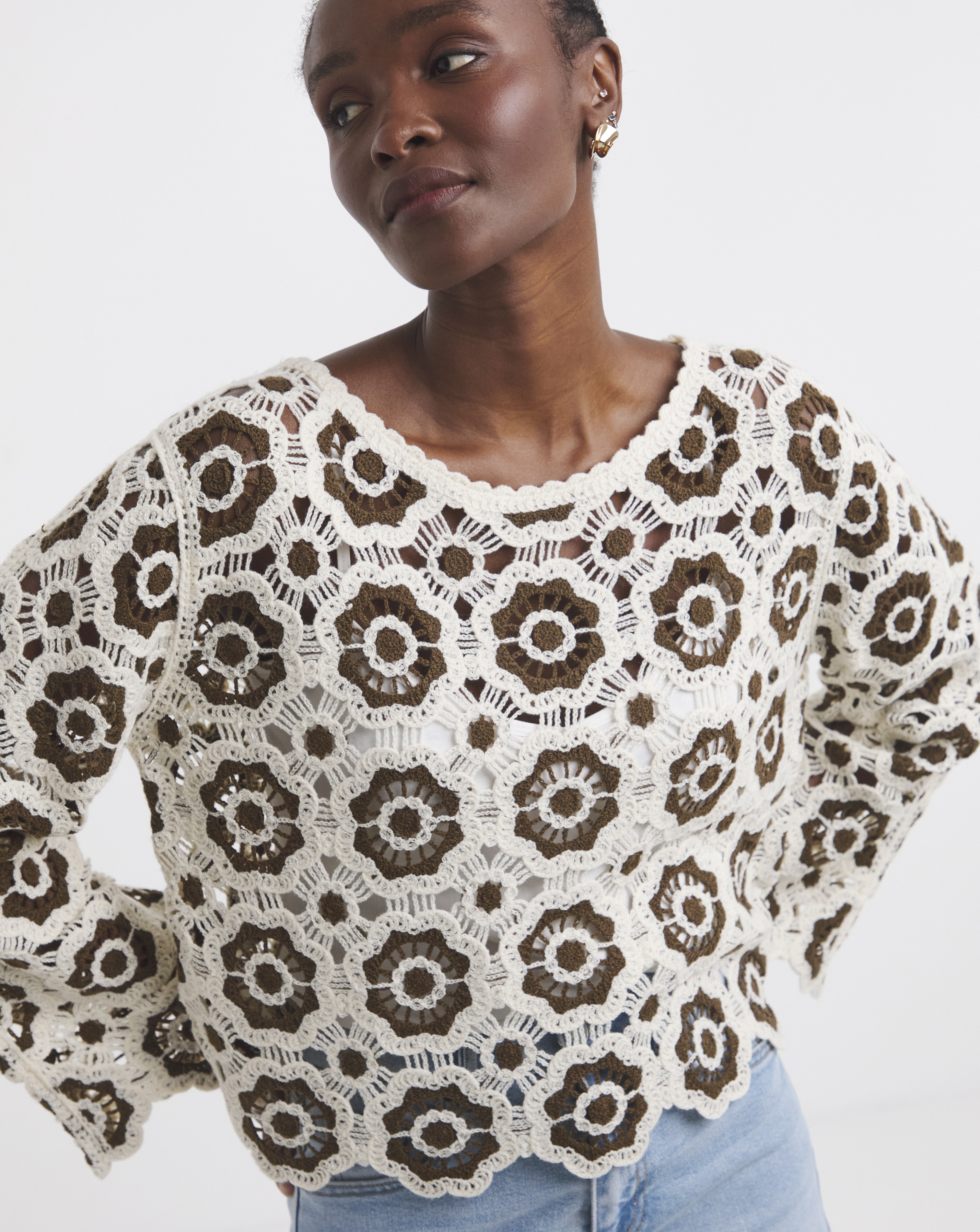 Simply Be Crochet Patchwork Jumper