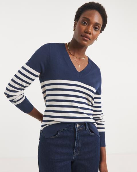 V NECK JUMPER