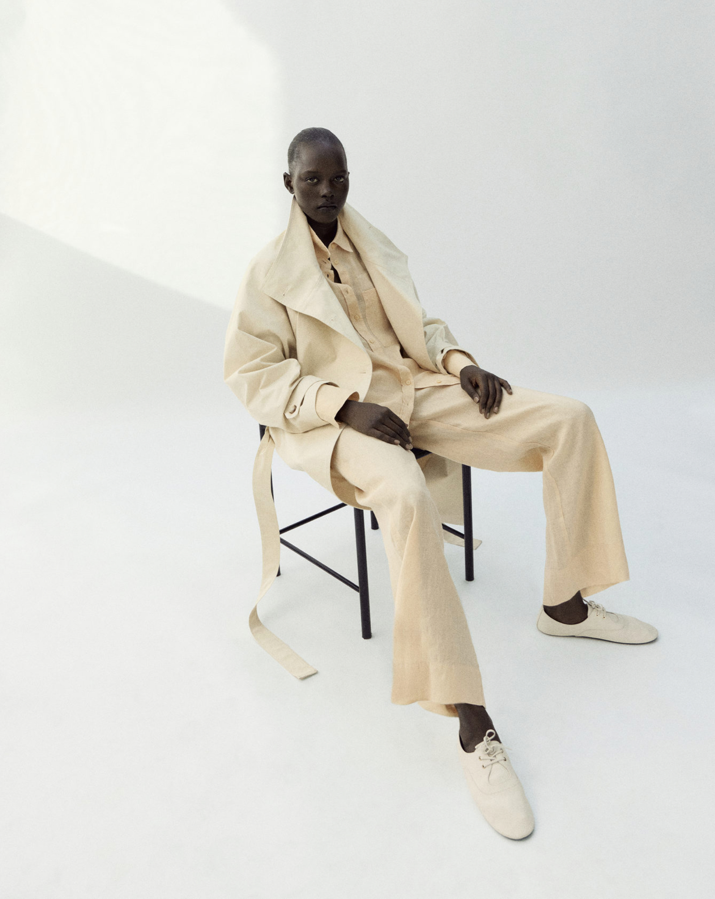 Mango Lino Straight Linen-Blend Trousers