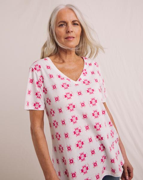 Julipa V Neck Printed T-Shirt