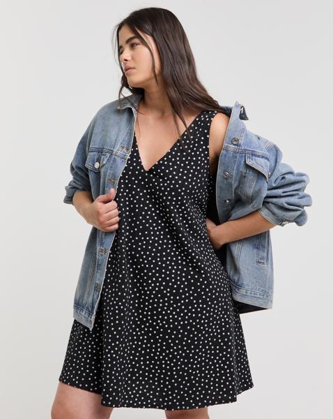 Textured Jersey Smock Dress