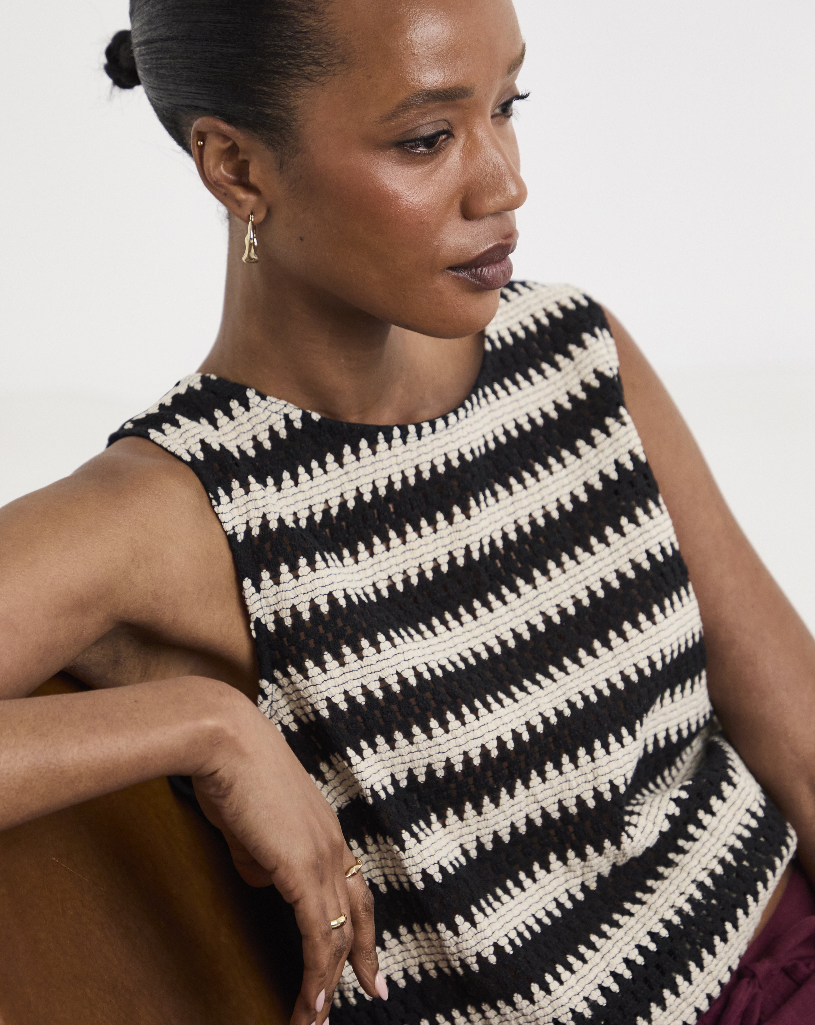Mono Open Stitch Crochet vest
