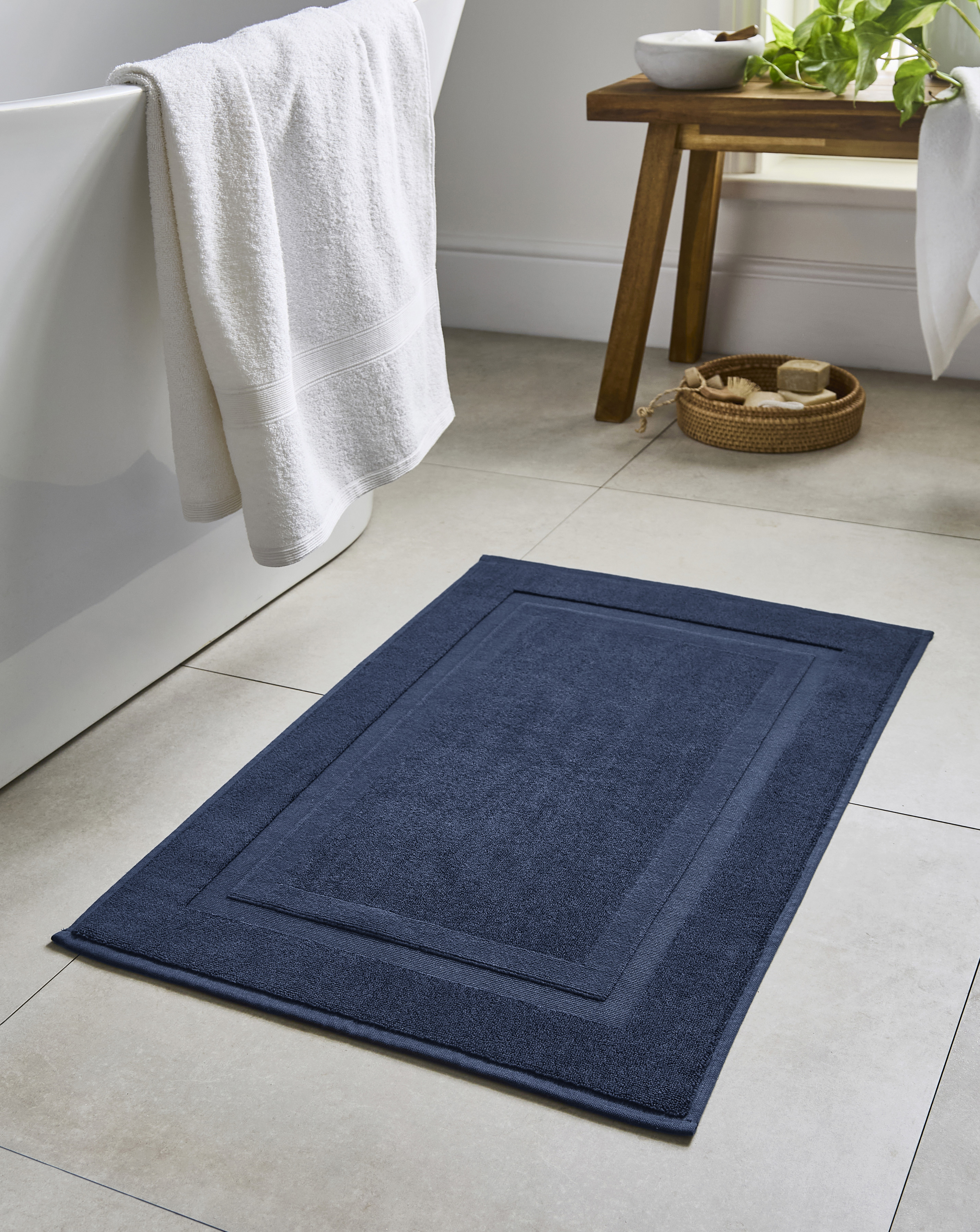 Egyptian Cotton Bath Mat - Midnight