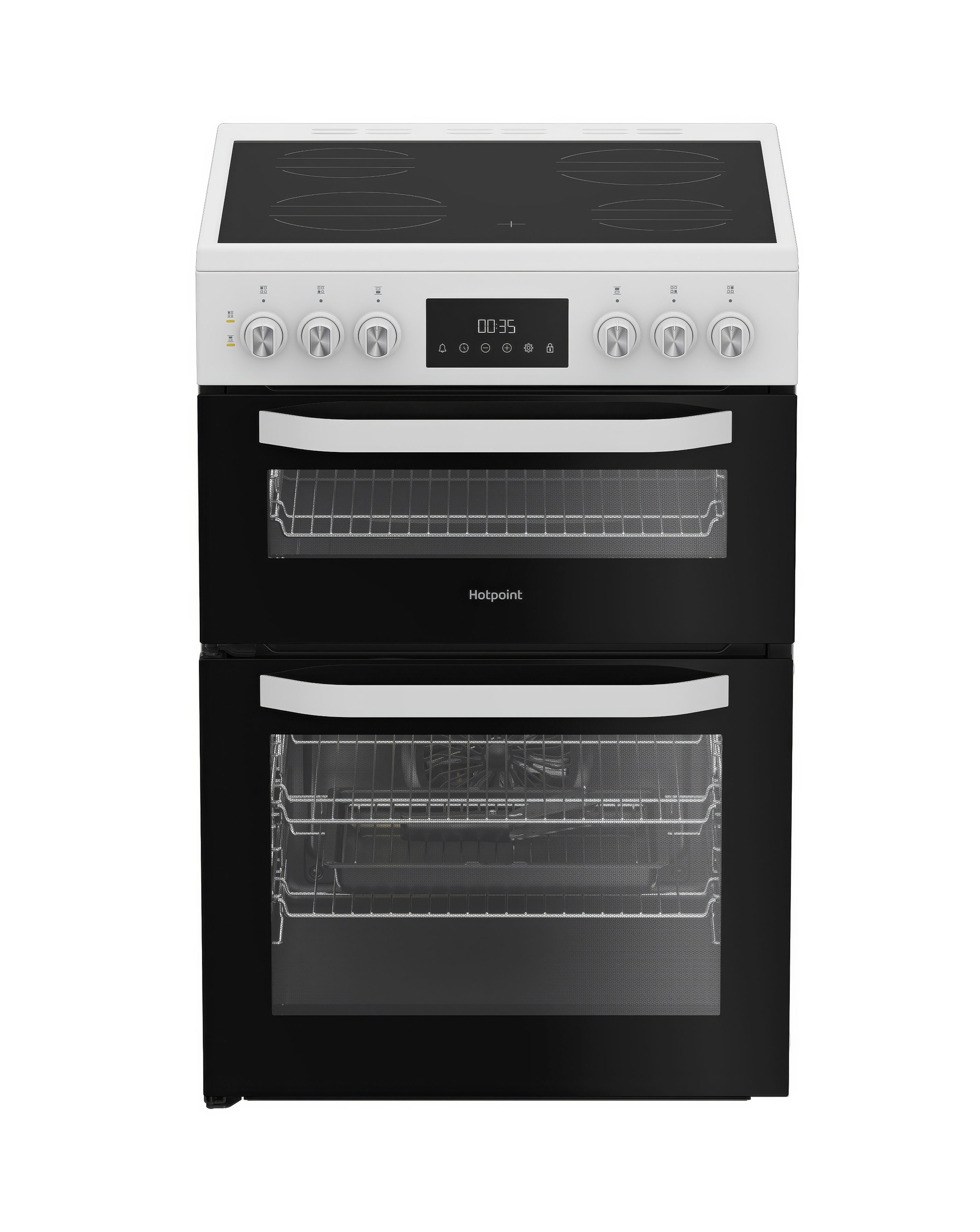 Hotpoint White Hde6vdw Electric Cooker