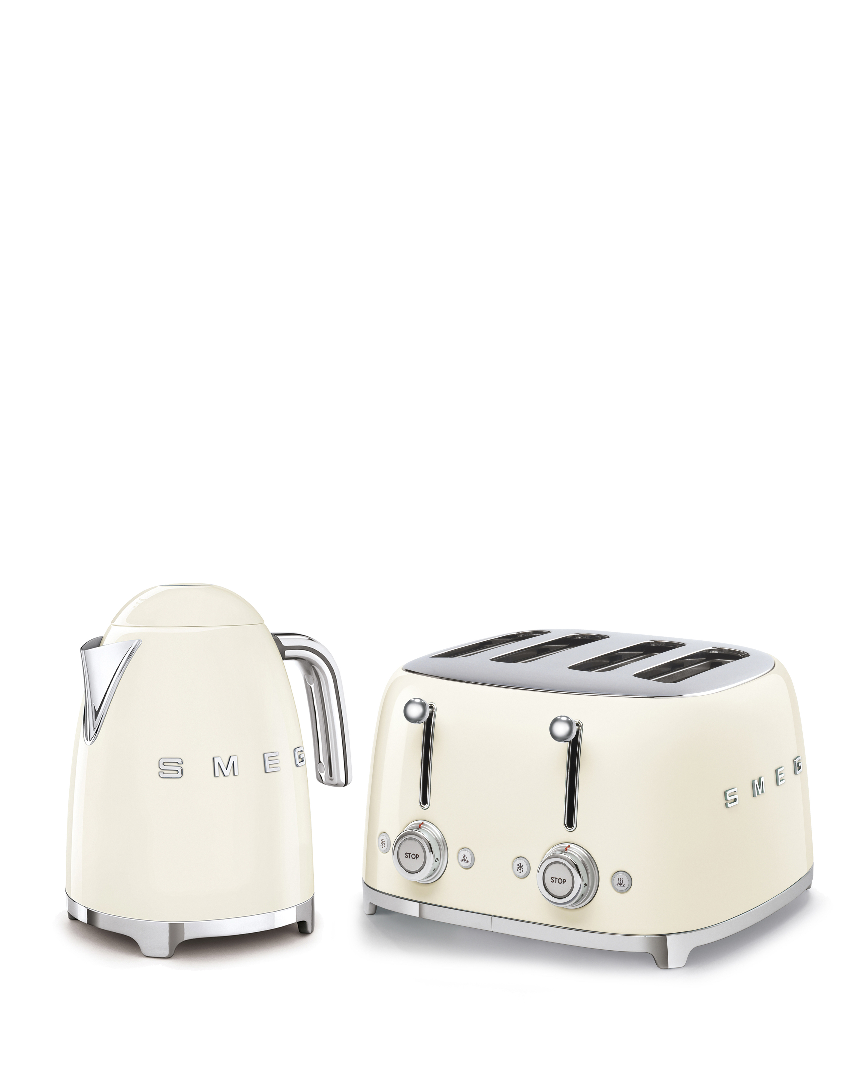 SMEG KETTLE CREAM 4 BUNDLE