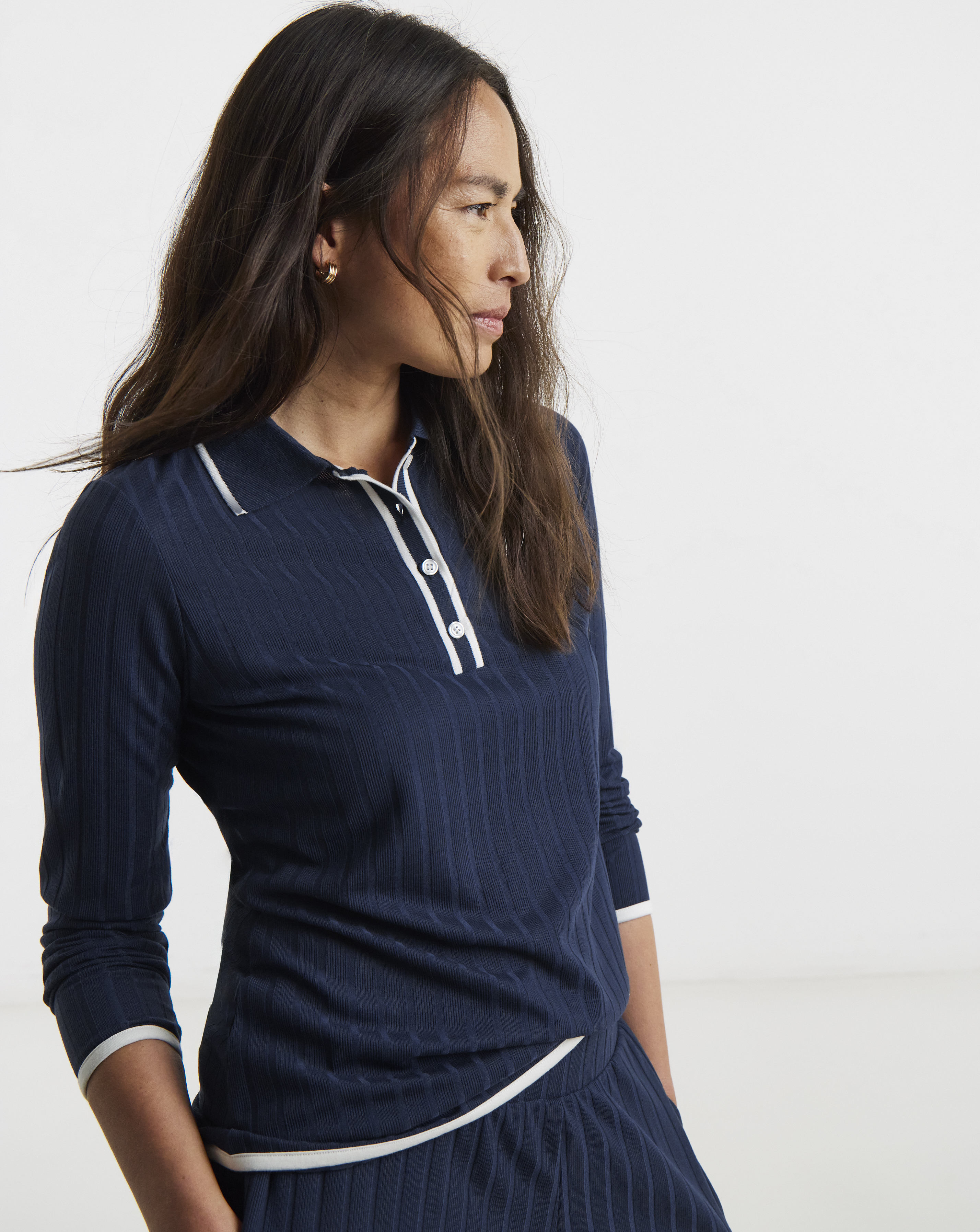 Button Front Collared Top