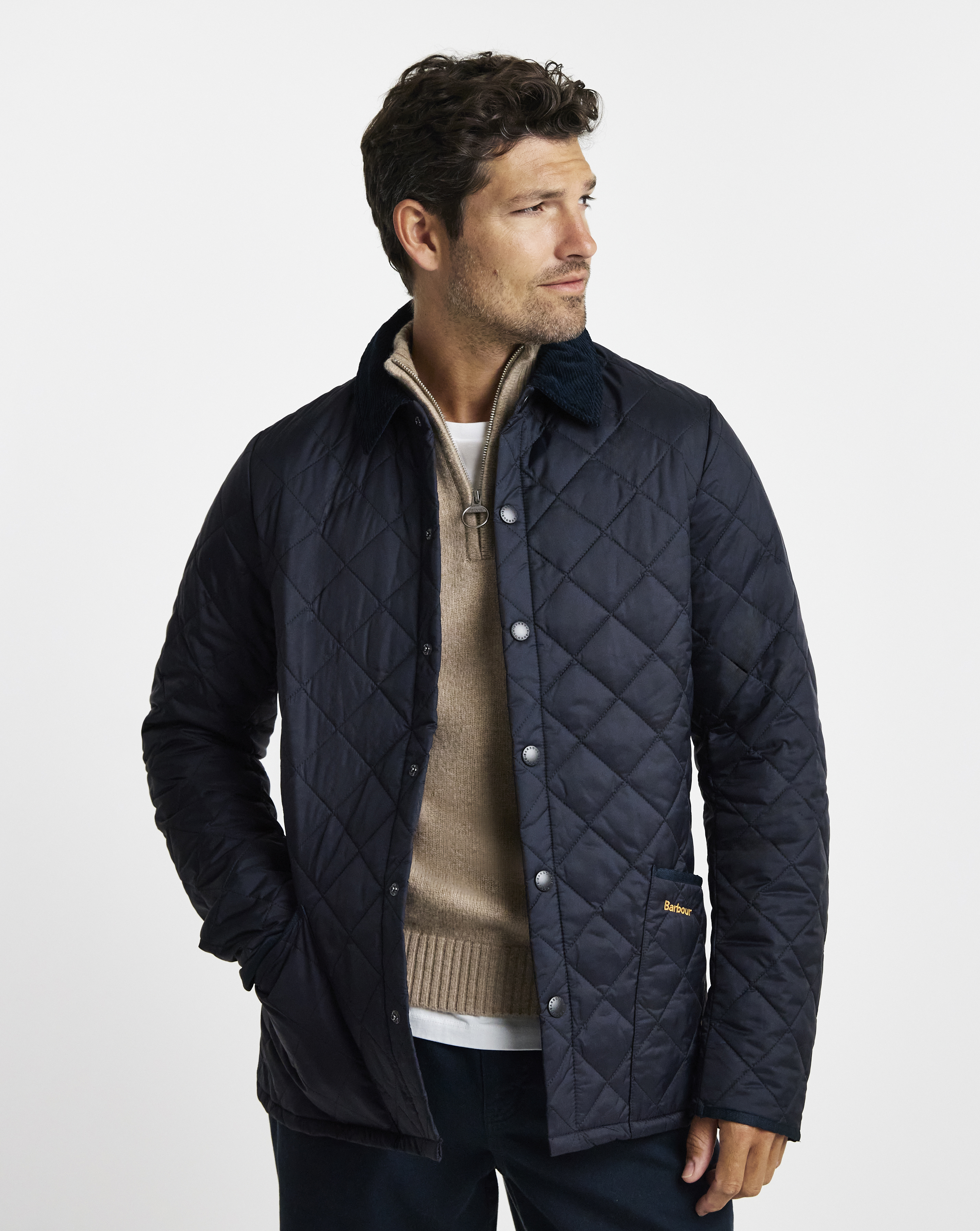Barbour Heritage Quilted Jacket Navy XXXL - 100% Polyamide