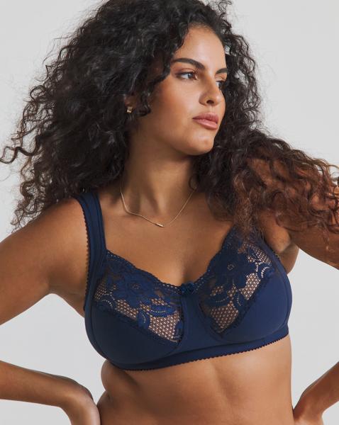 Miss Mary of Sweden Lovely Lace Bra In Dark blue | UK Size 36B Women's