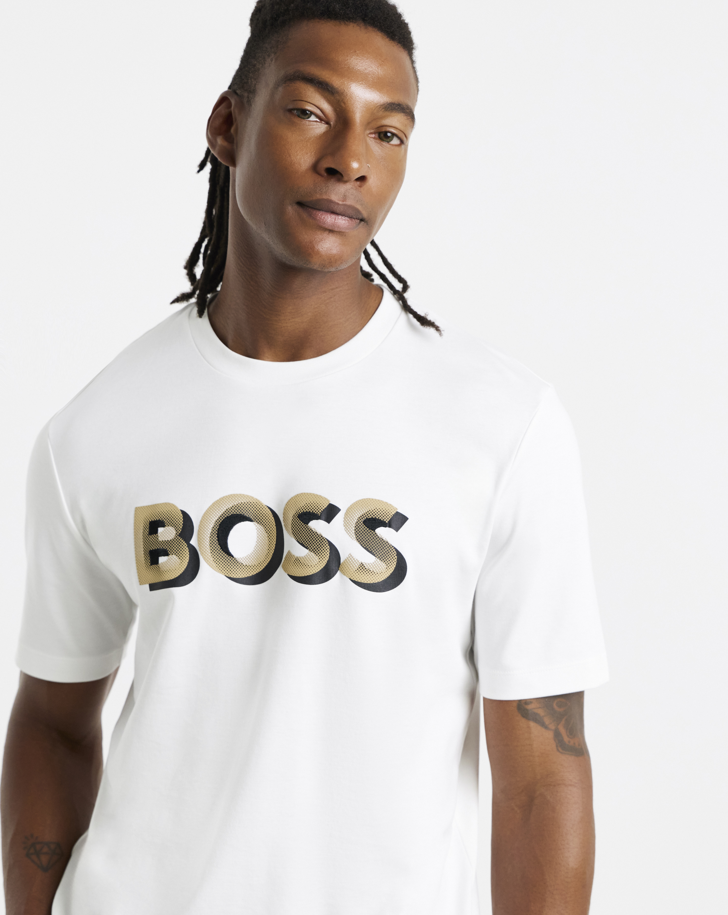 BOSS Graphic Logo T-Shirt - White