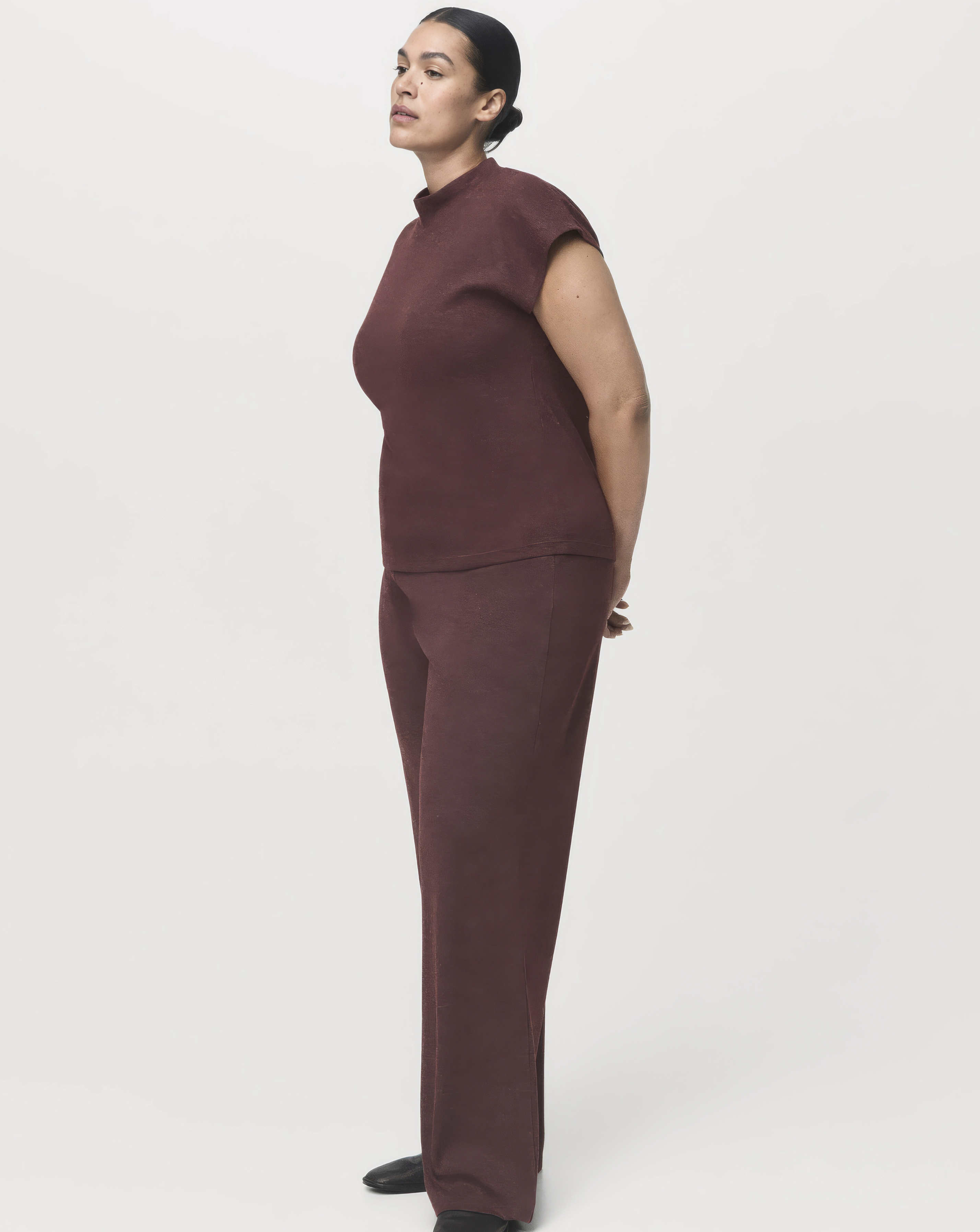 Mango Relaxed Flare Trousers