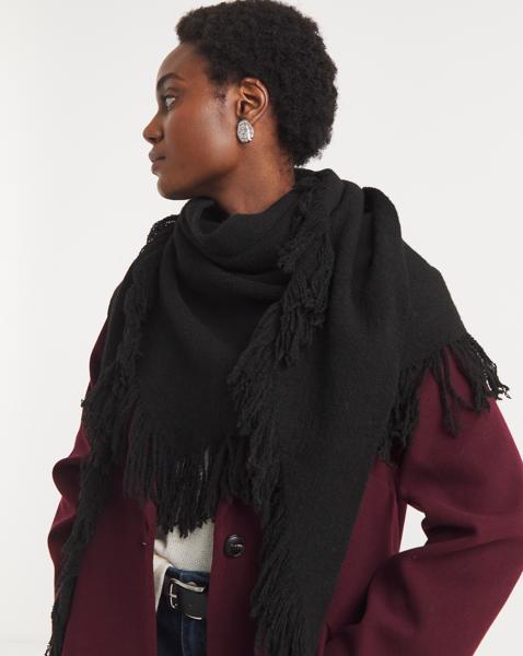 Fringe Detail Wrap Scarf