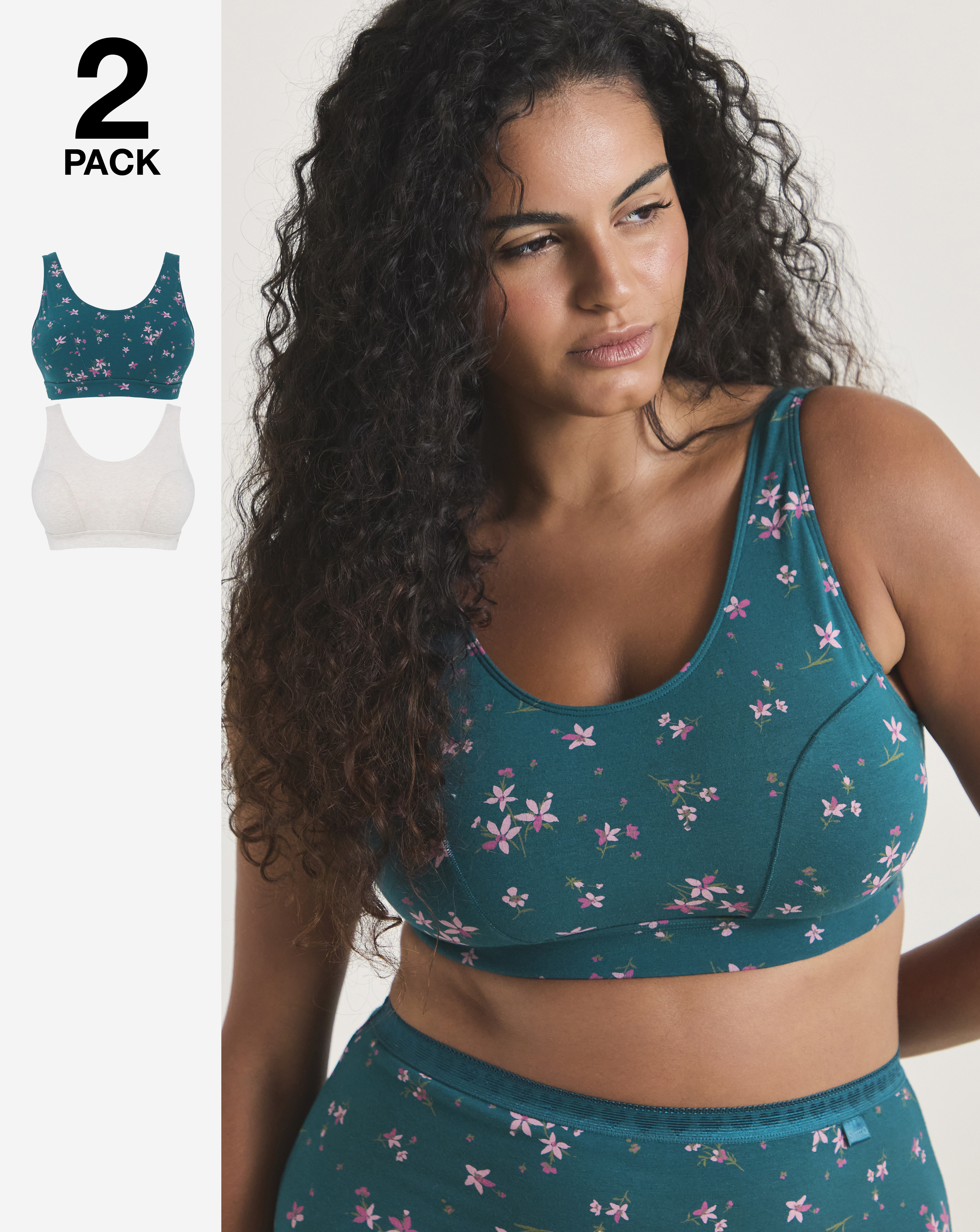 2 Pack Slimma Comfort Tops