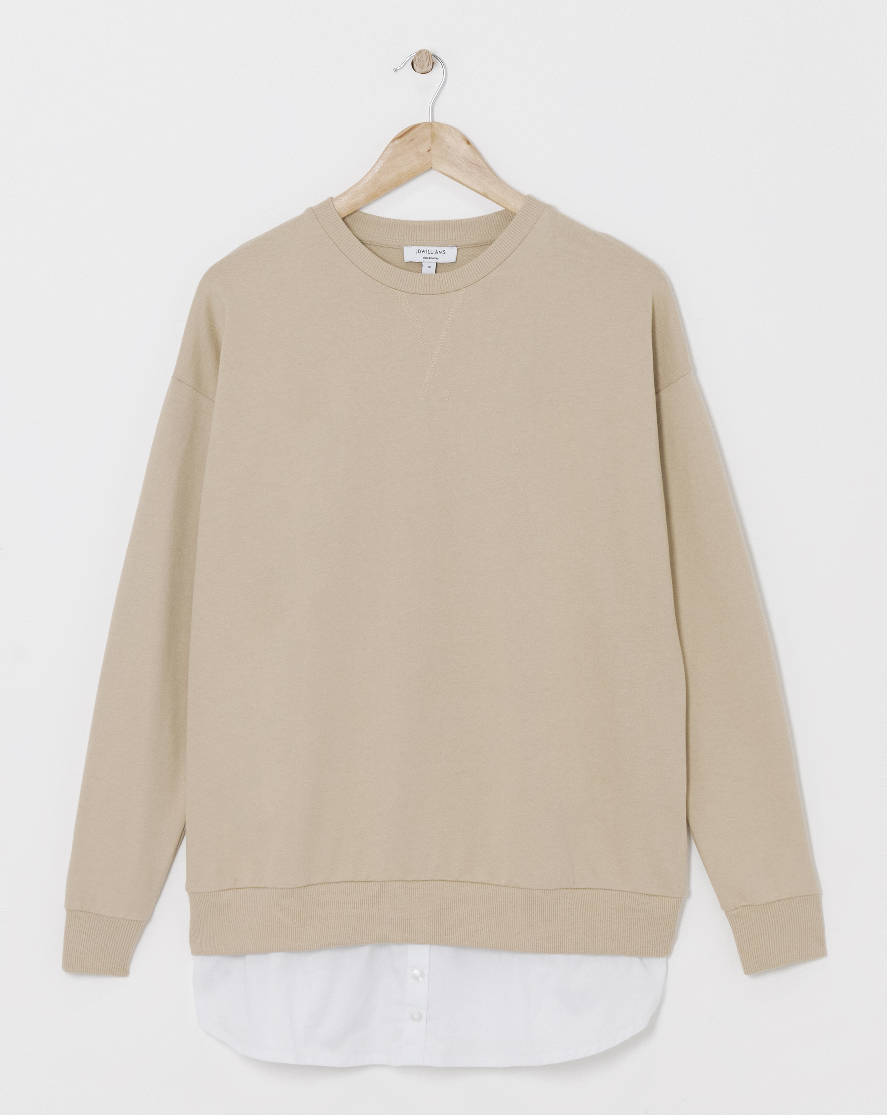 Long Sleeve Crew neck 2in1 Sweatshirt