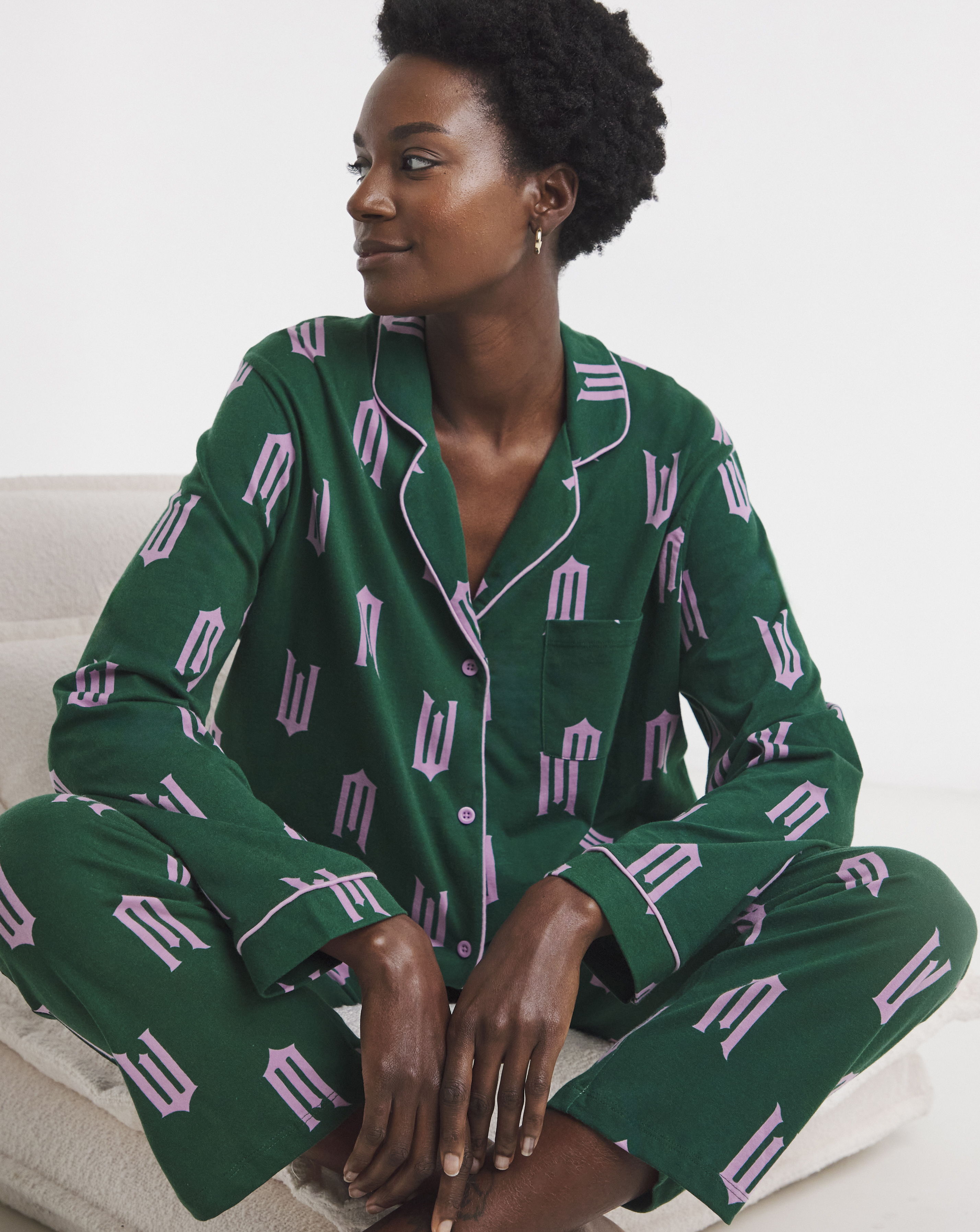 Wicked Button Through Pyjama Set