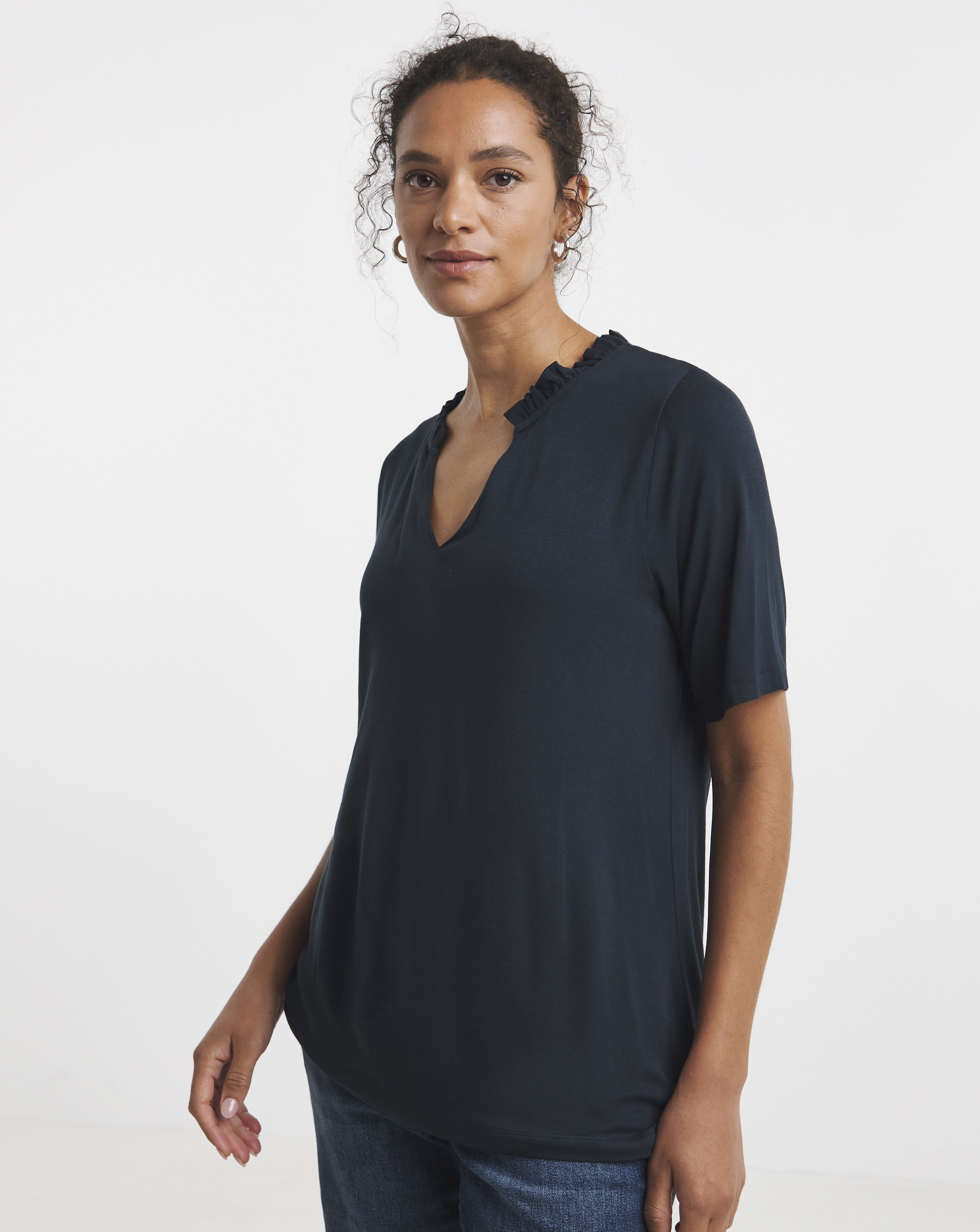 Frill Neck Top
