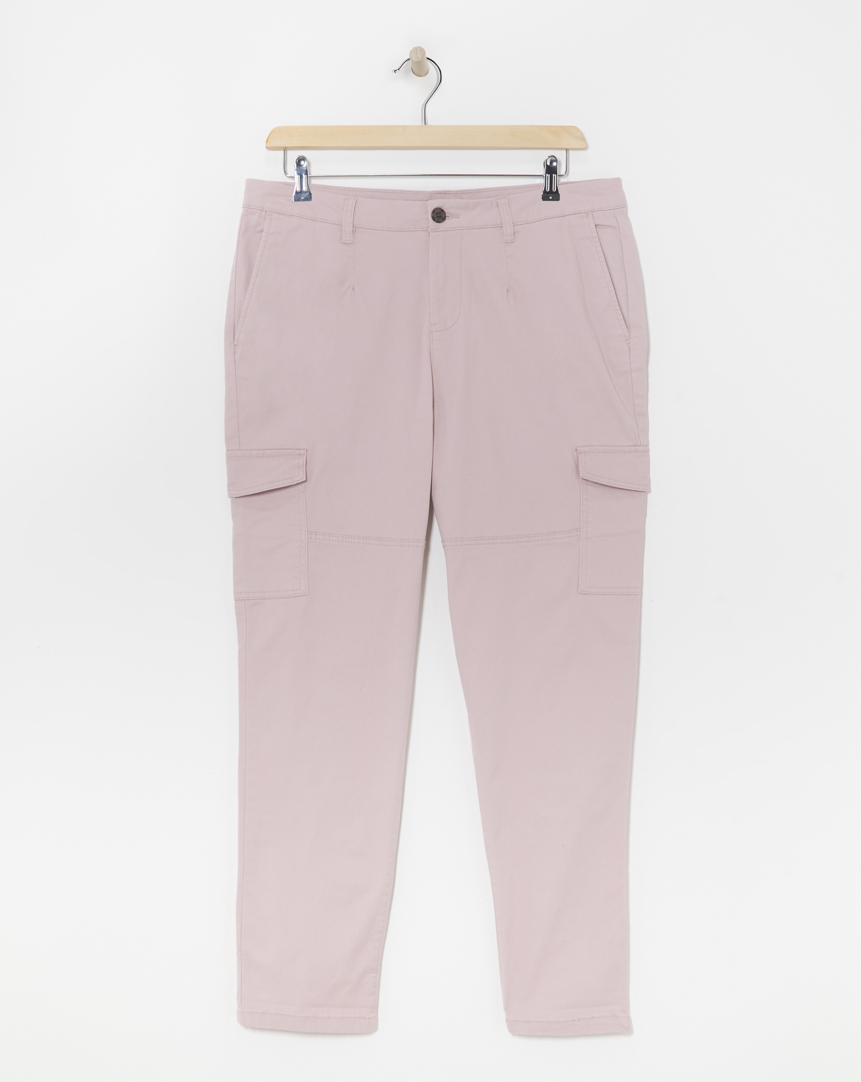 Blush Stretch Utility Tapered Trousers