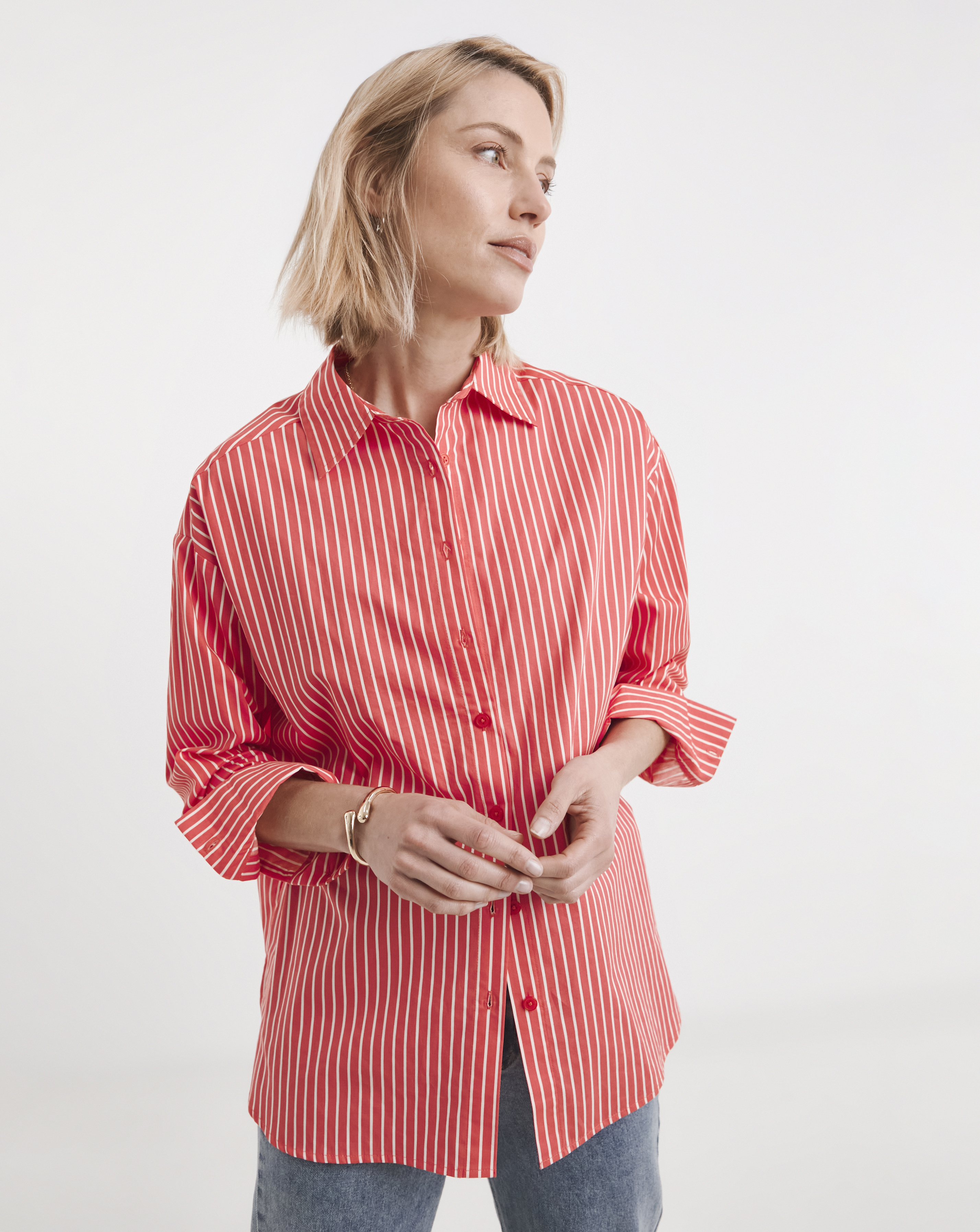 Cotton Poplin Oversized Shirt