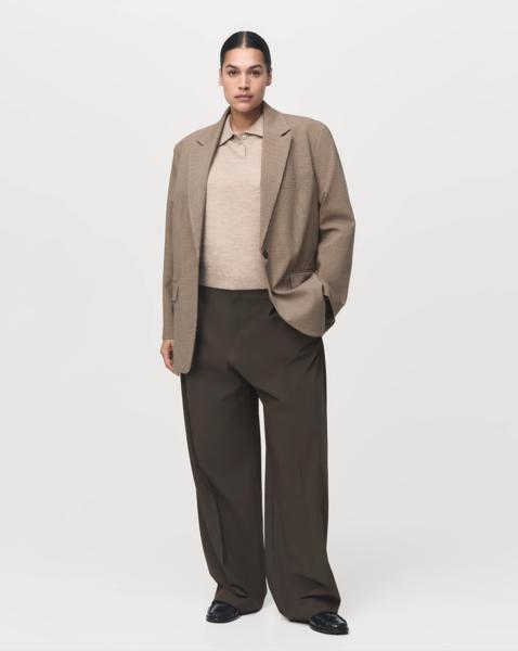 Mango Check Blazer