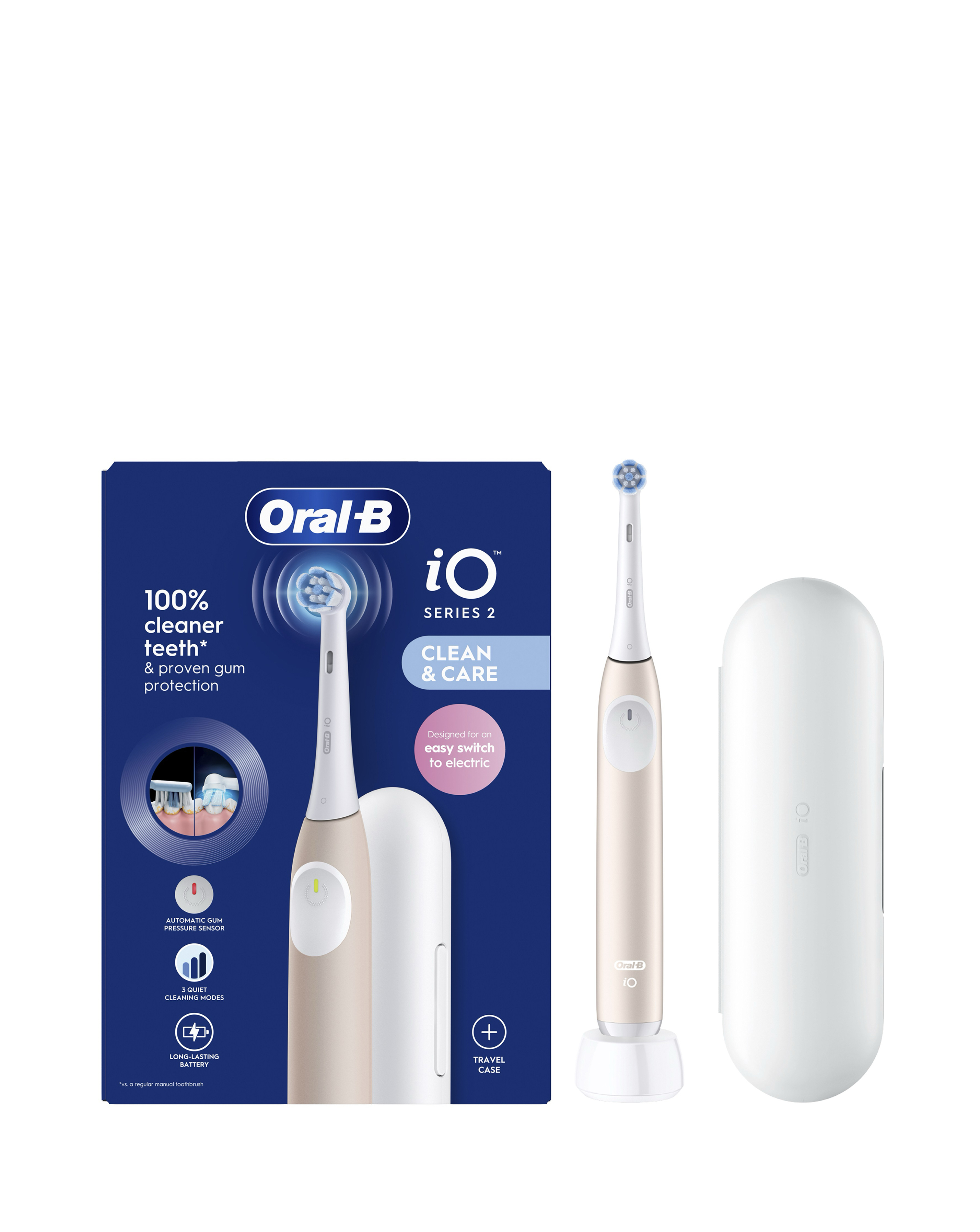 Oral-B iO2 Calm Pink + Travel Case