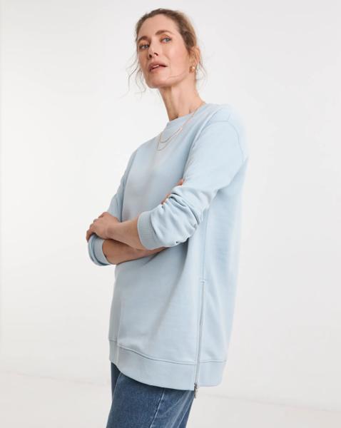 Side Zip Longline Sweat