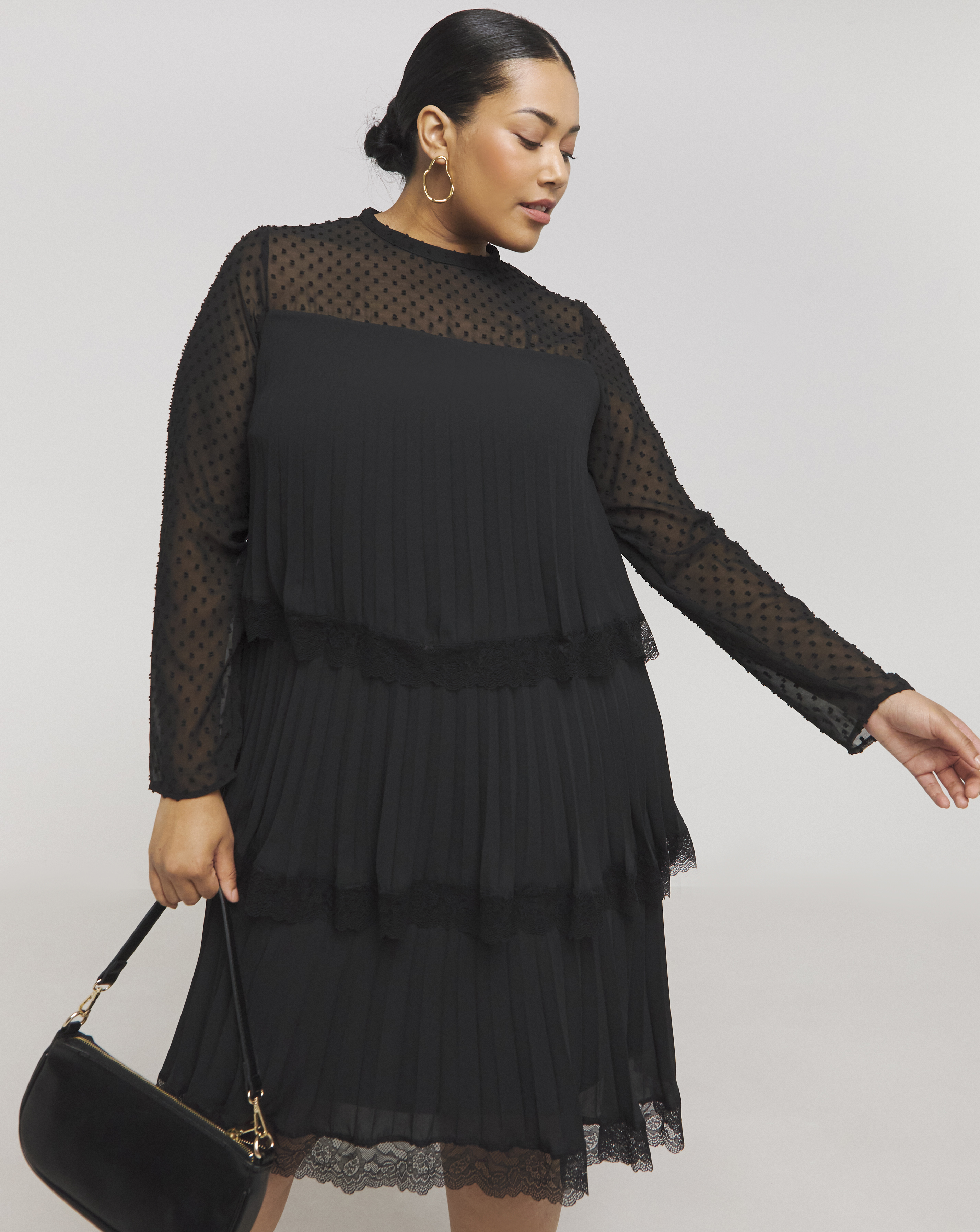 Joanna Hope Tiered Shift Dress