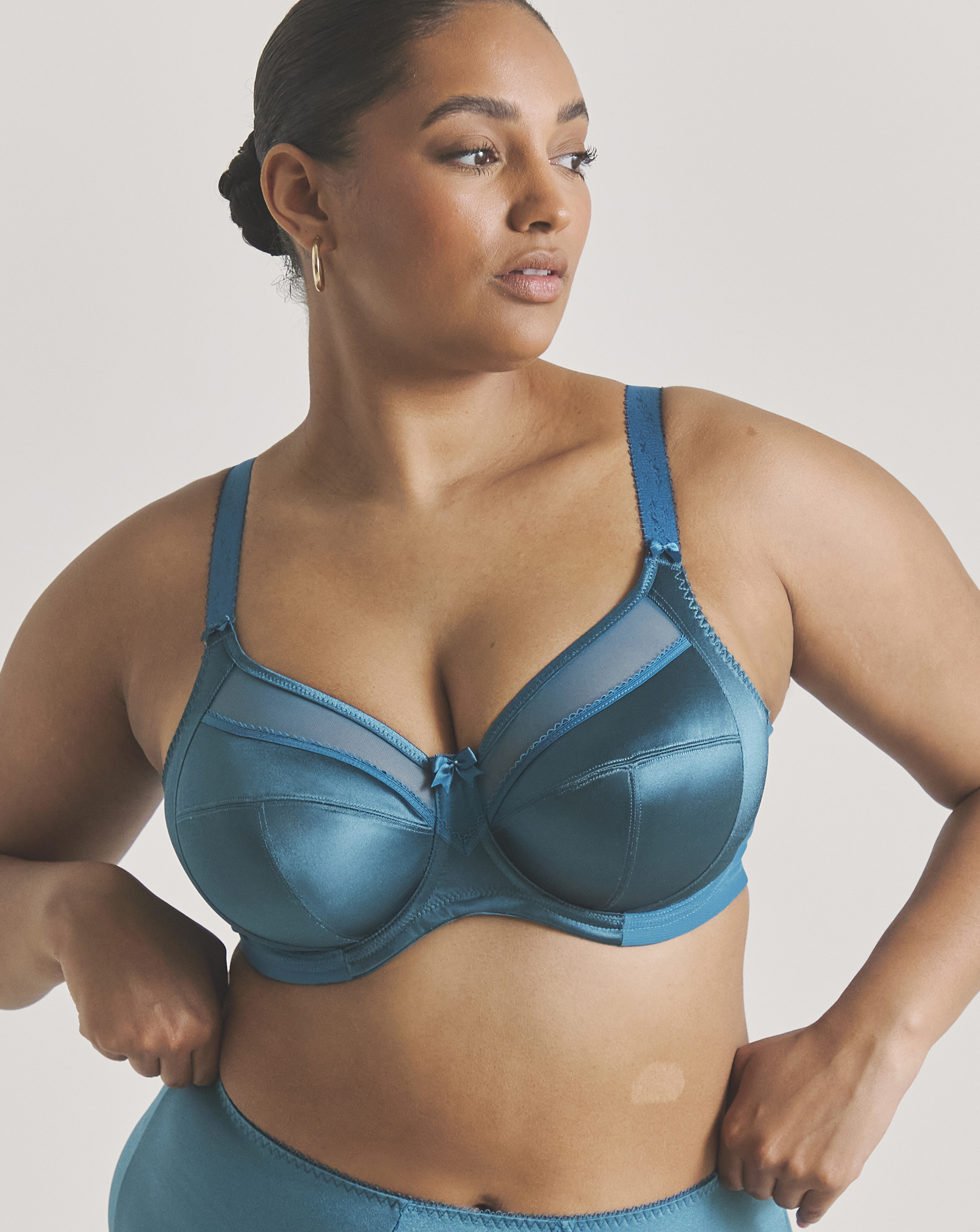 Goddess Keira Full Cup Bra Med Blue