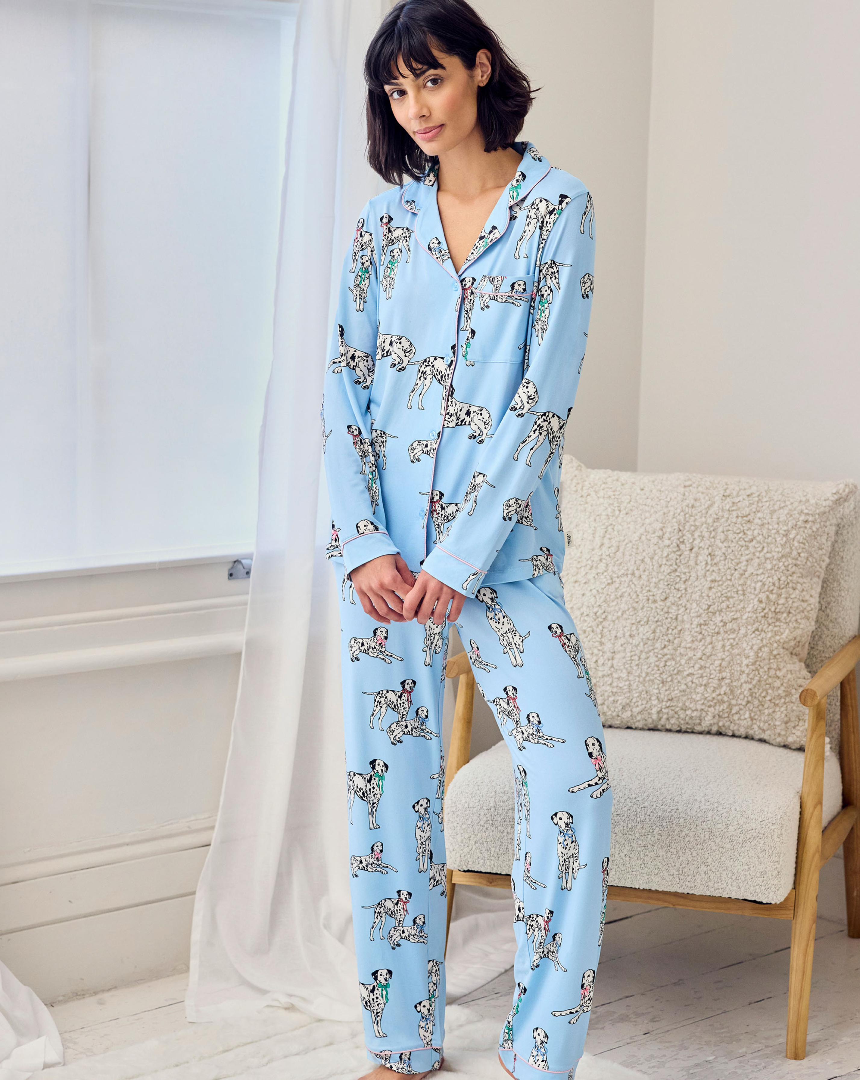 Chelsea Peers Classic Long Button Up Set