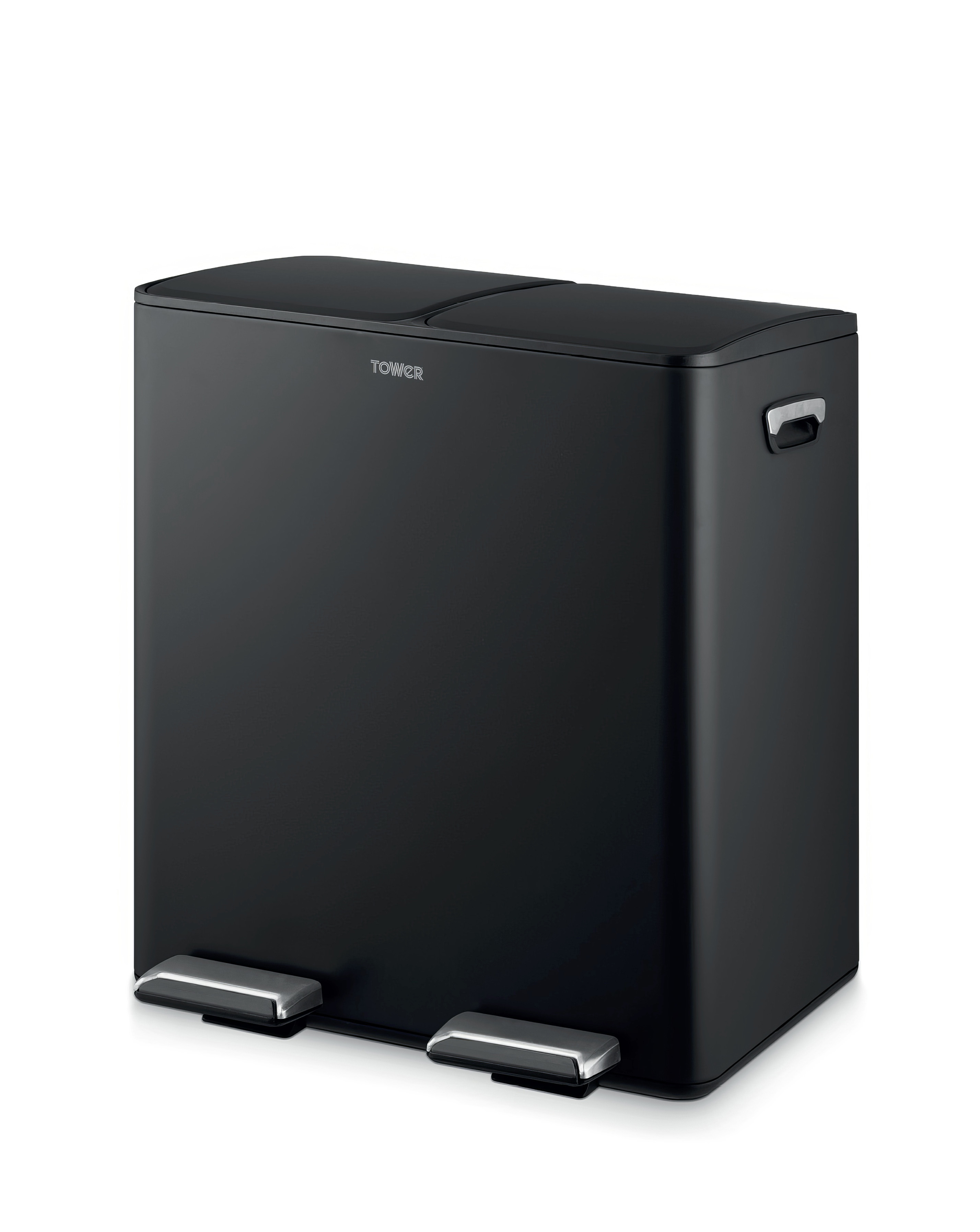 Tower 40L Recycling Pedal Bin Black