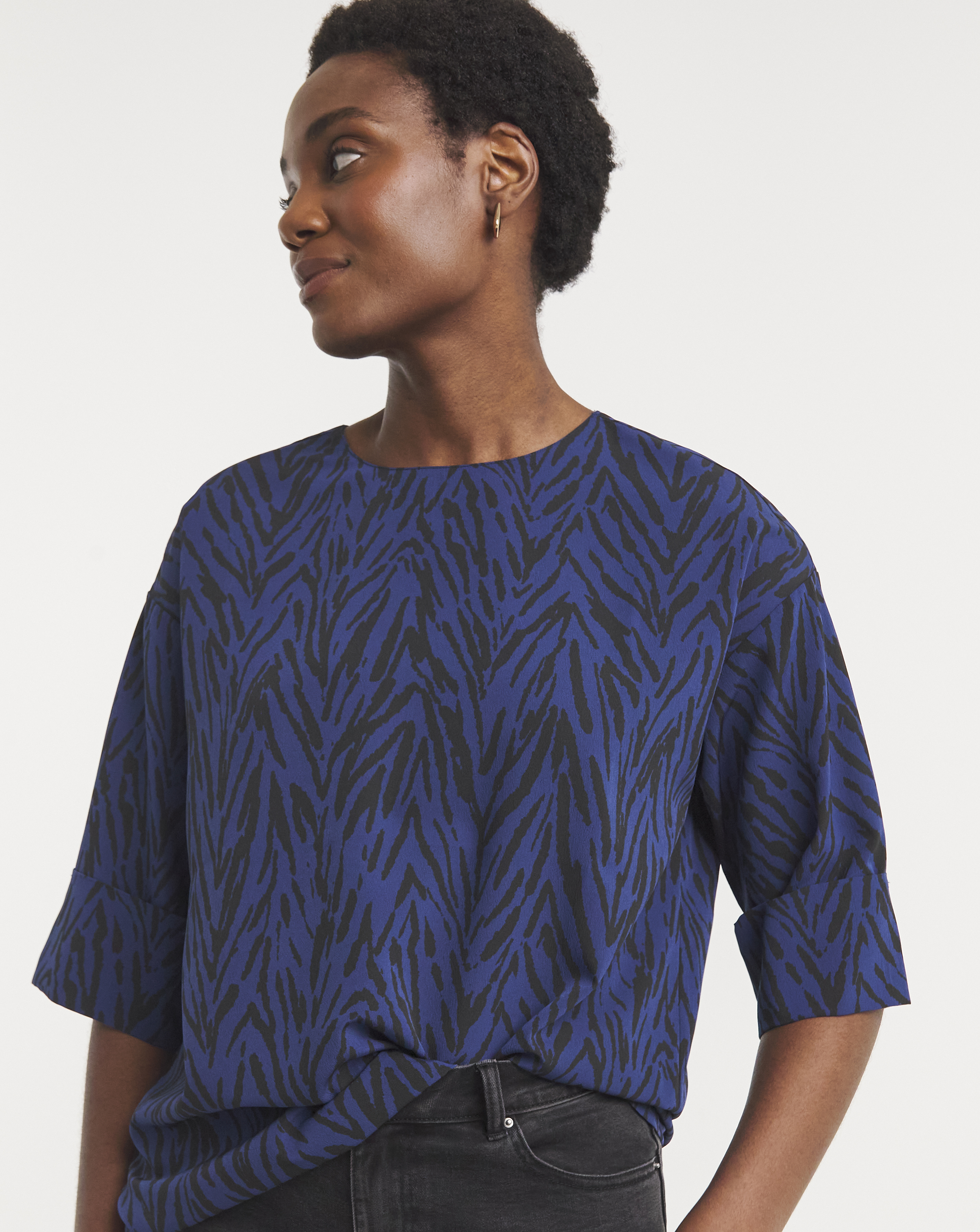 Half Sleeve Boxy Top