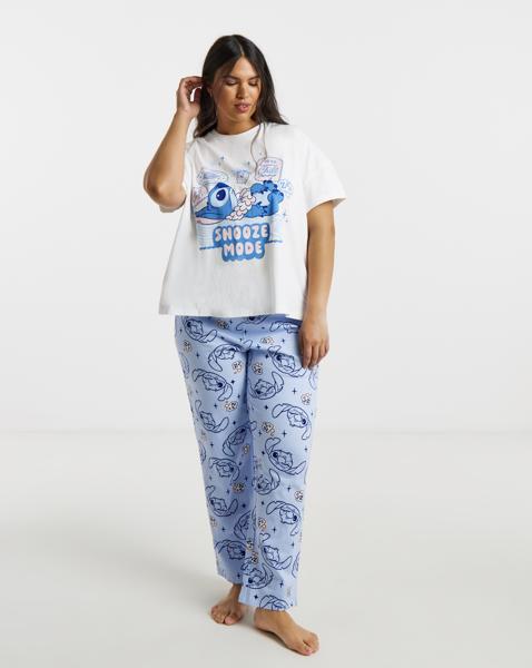 Stitch Snooze Mode Graphic Pyjama Set