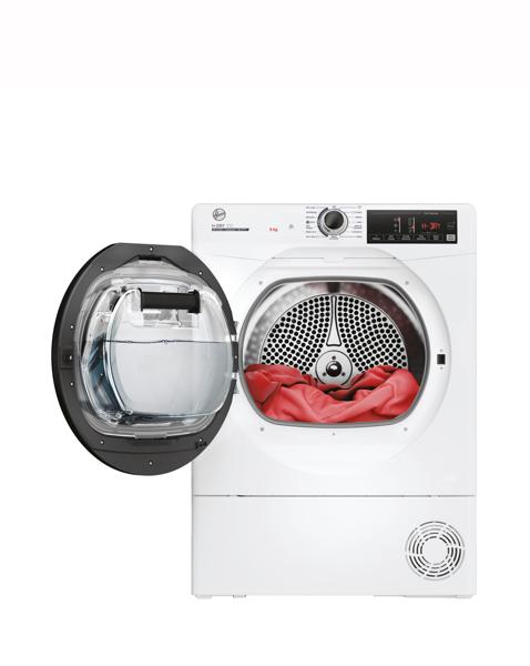New In - Hoover HREC9TBE-80 Con Dryer Whi Install