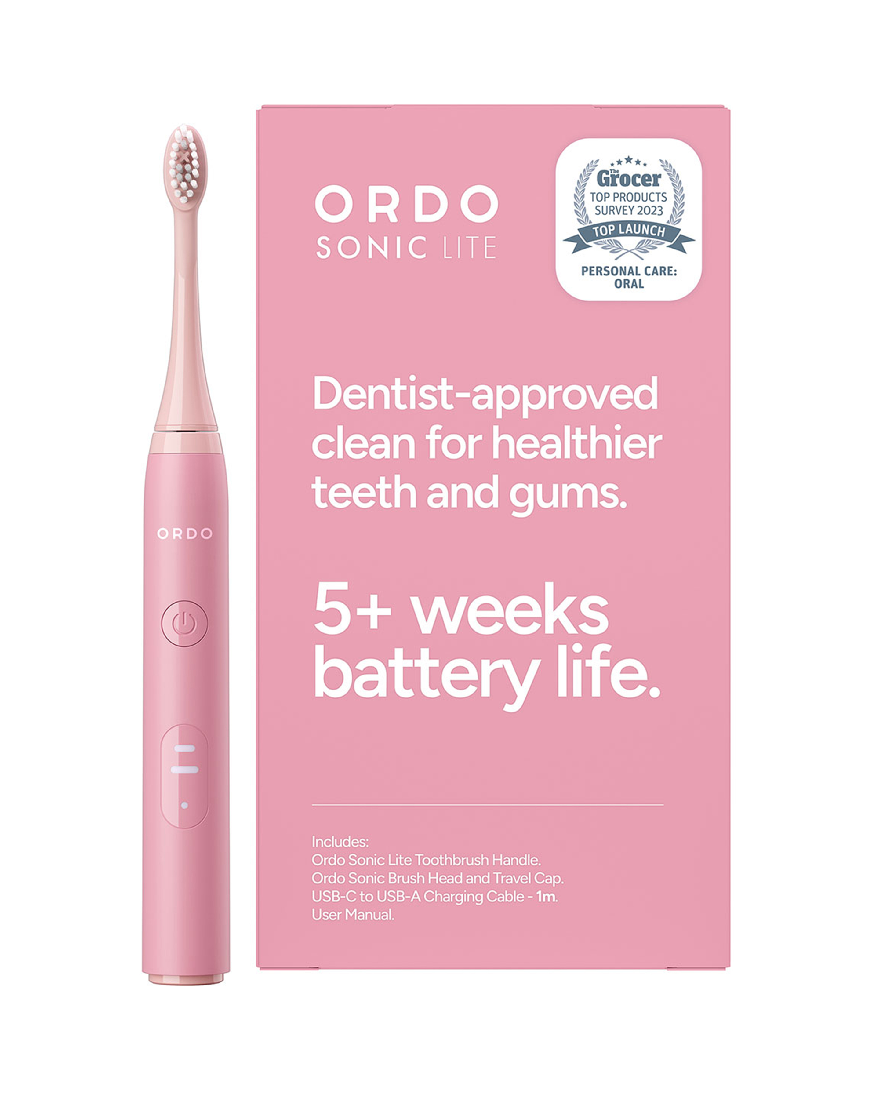 Ordo Sonic Lite Toothbrush - Petal