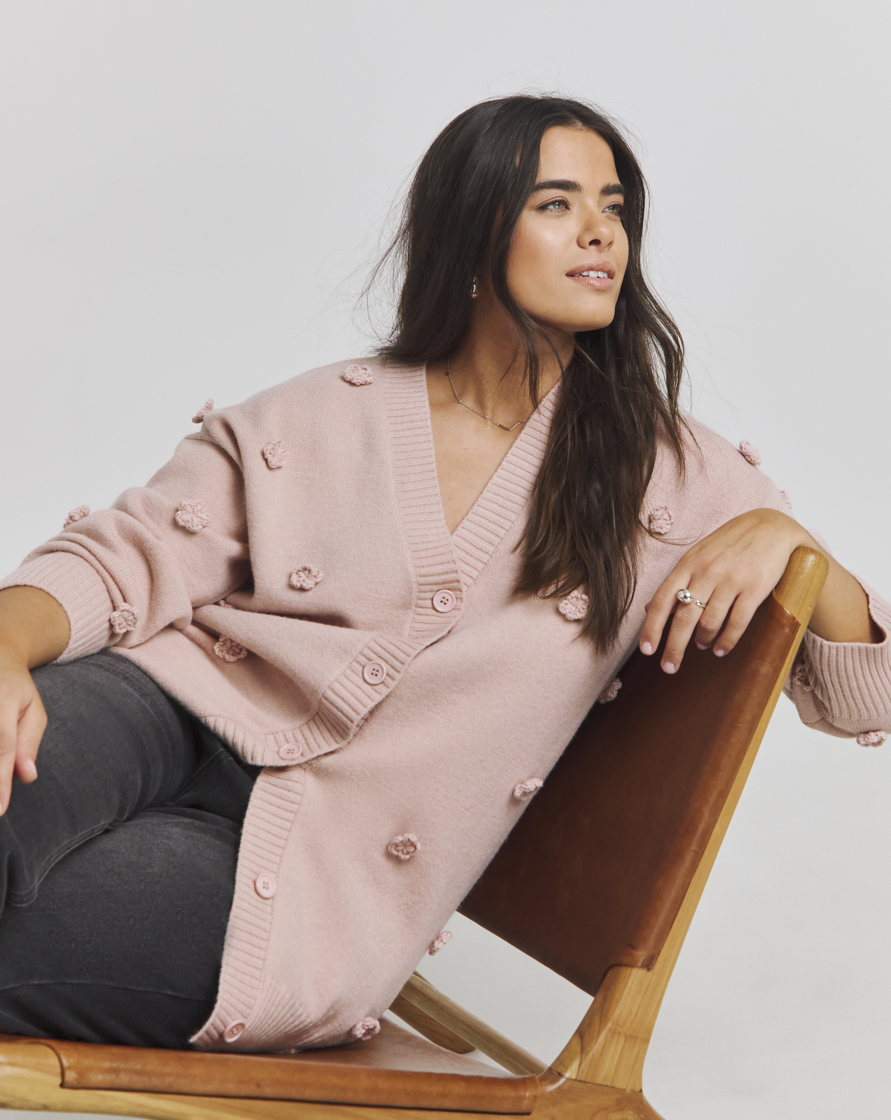 Floral Applique Cardigan