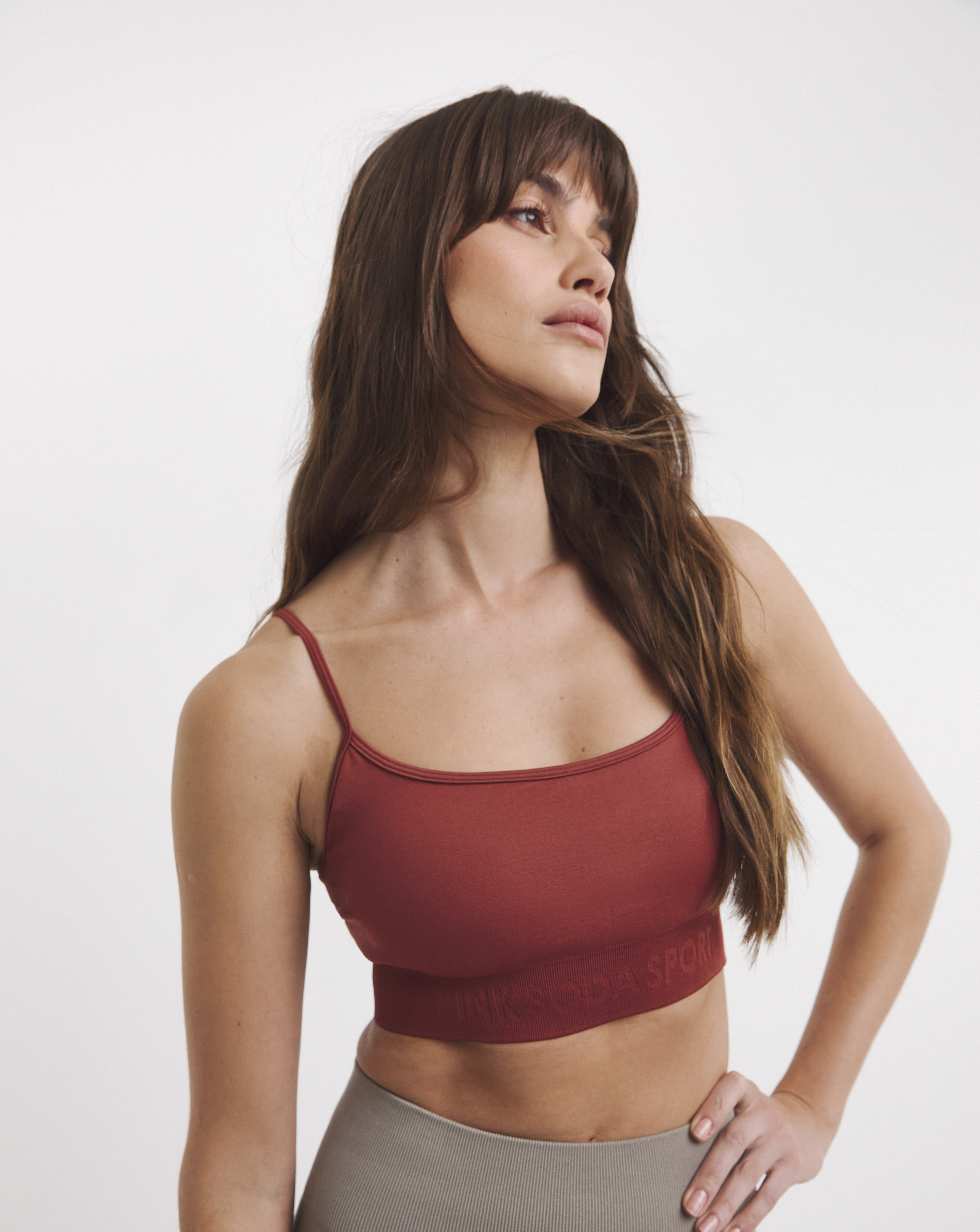 Pink Soda Logo Seamless Bra