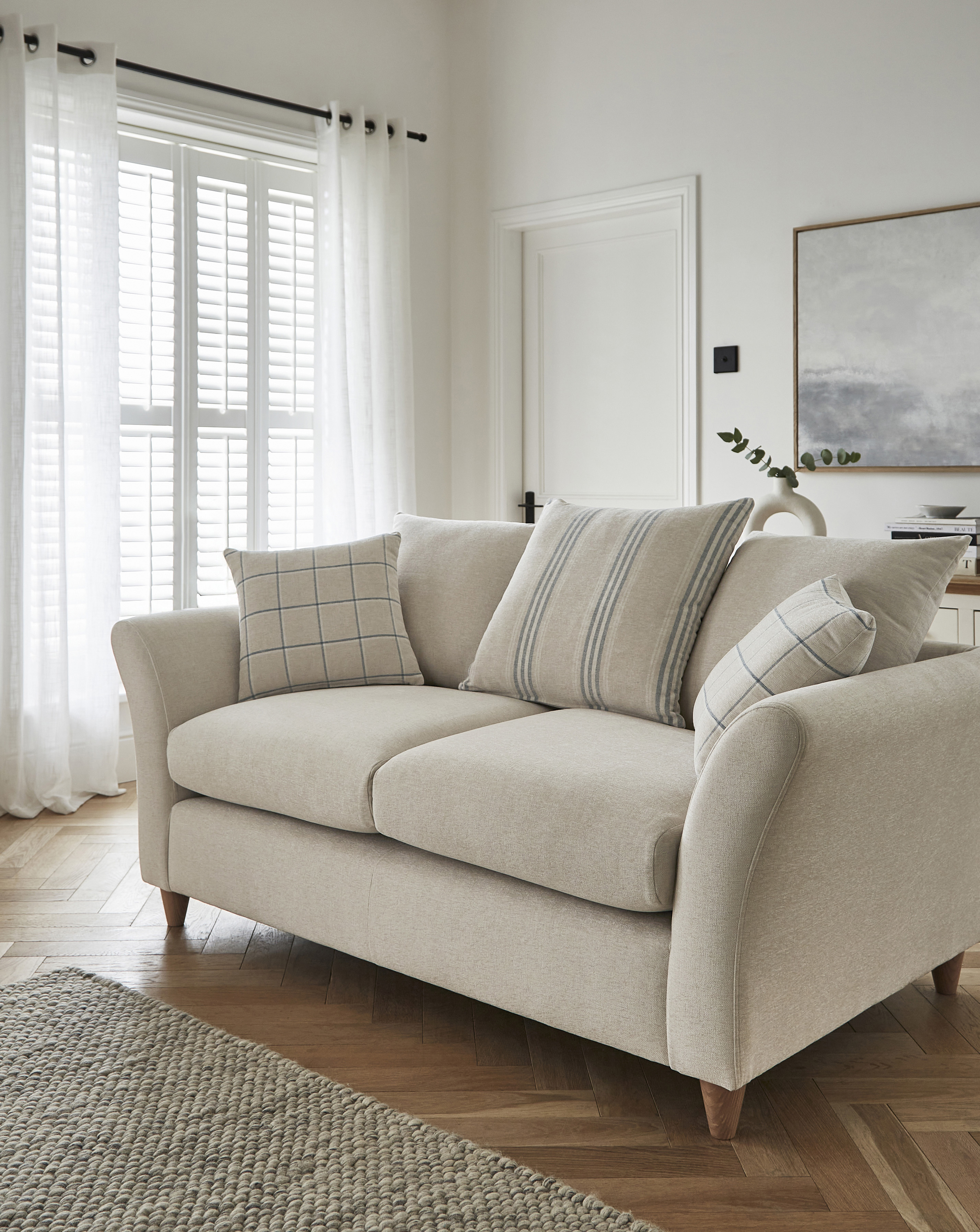 Clover Fabric Scatterback 2 Seater Sofa