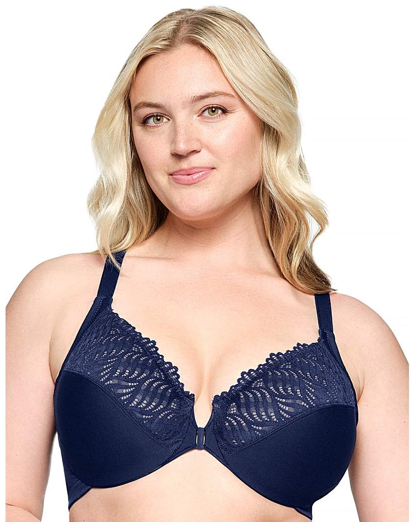 Glamorise 1246 Wonder Wire Bra Blue - Glamorise - Size44D