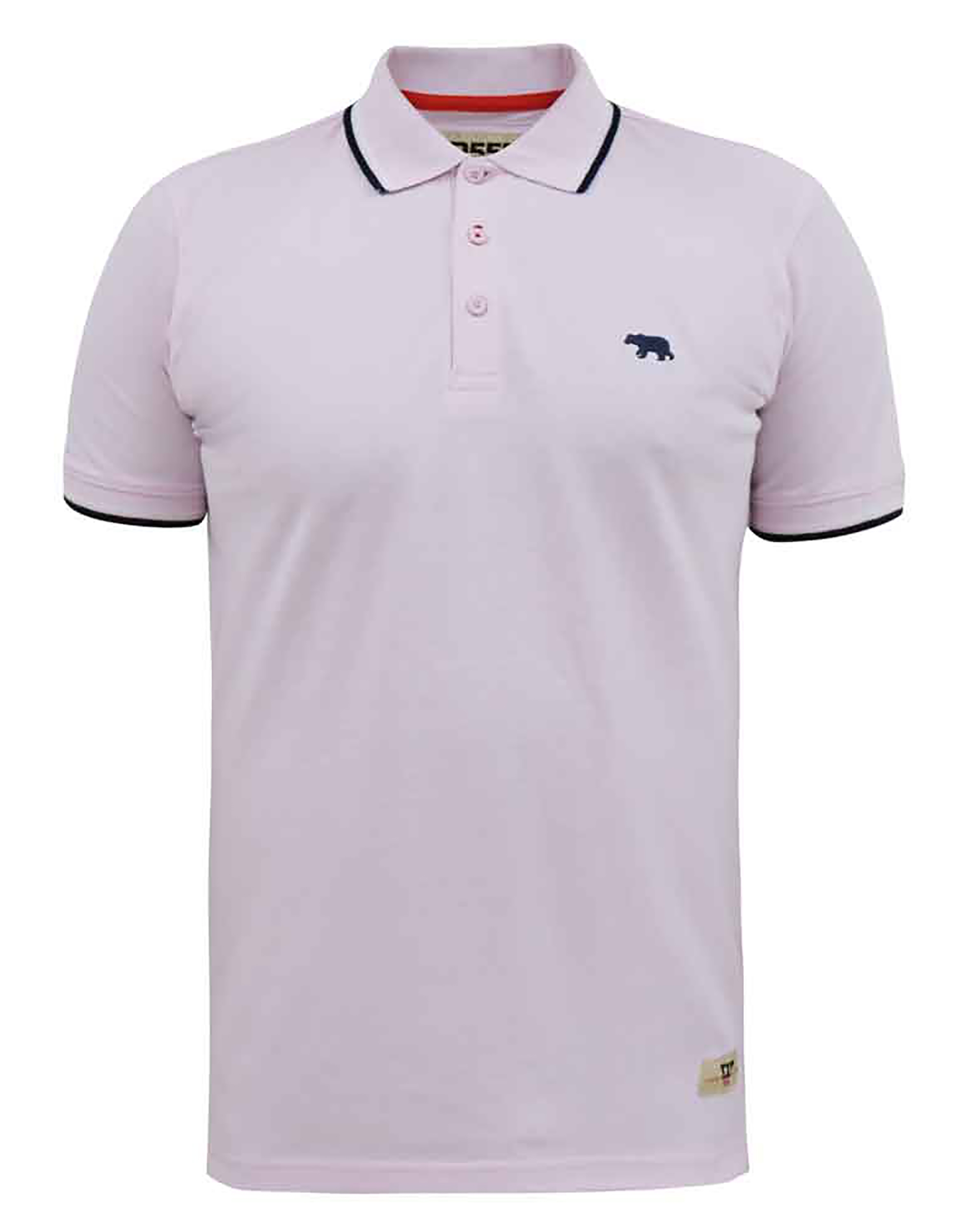 D555 Hamford 2 Pique Polo Col Tipping