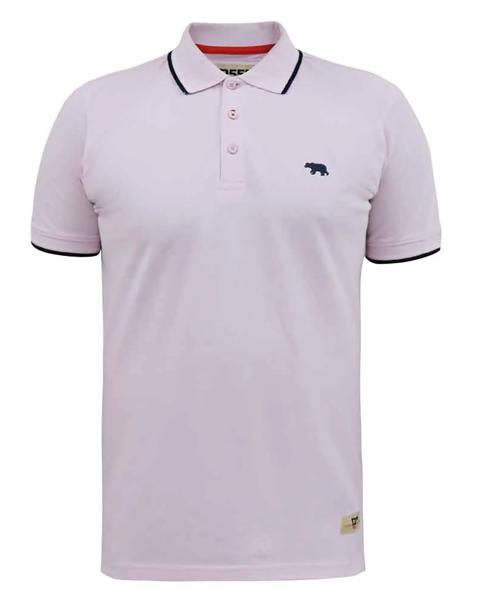 D555 Hamford 2 Pique Polo Col Tipping