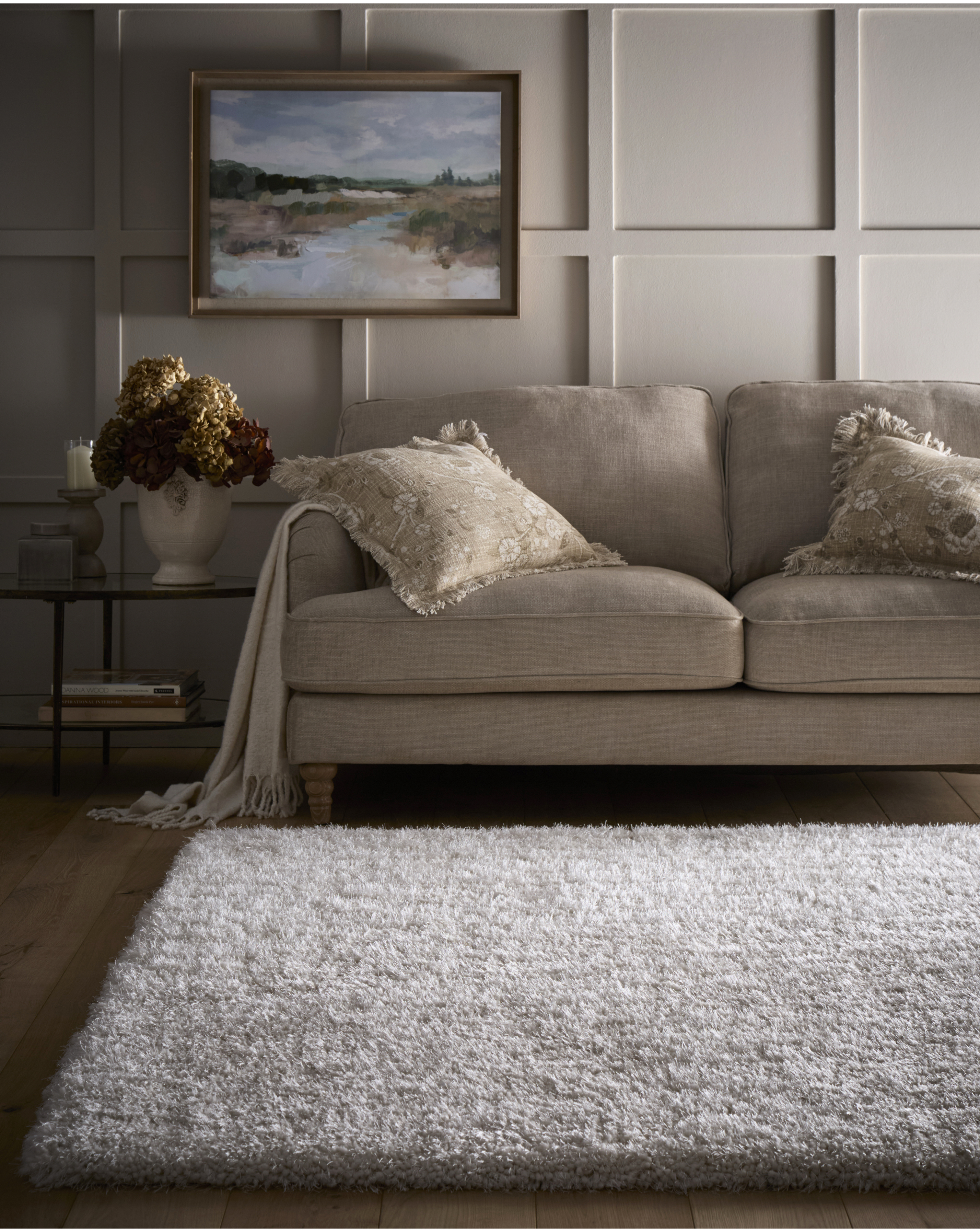 Chicago Light Neutrals Shaggy Rug