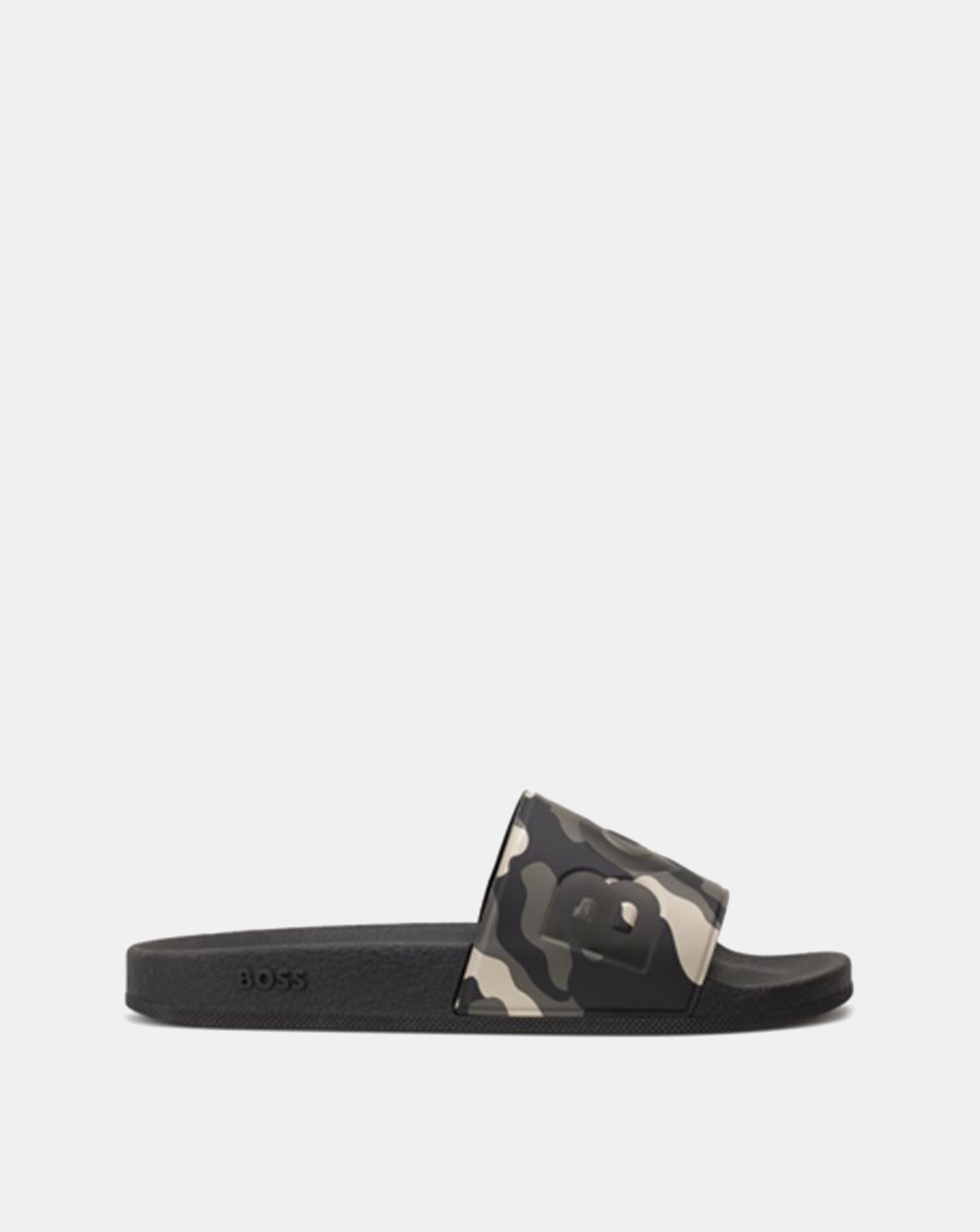 BOSS Camo Logo Slide - Green