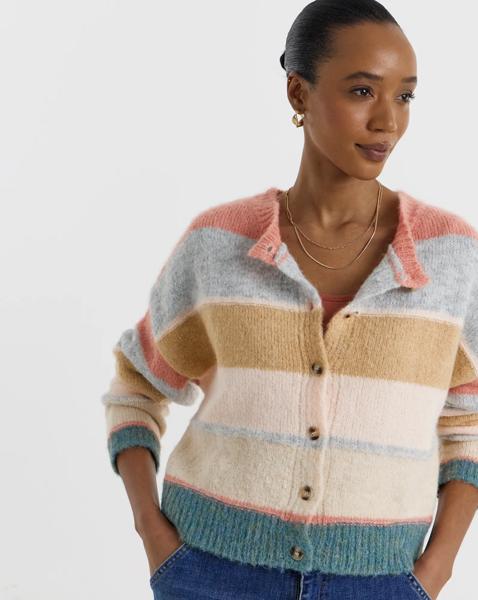 Jdy Cassidy Life O-Neck Stripe Cardi