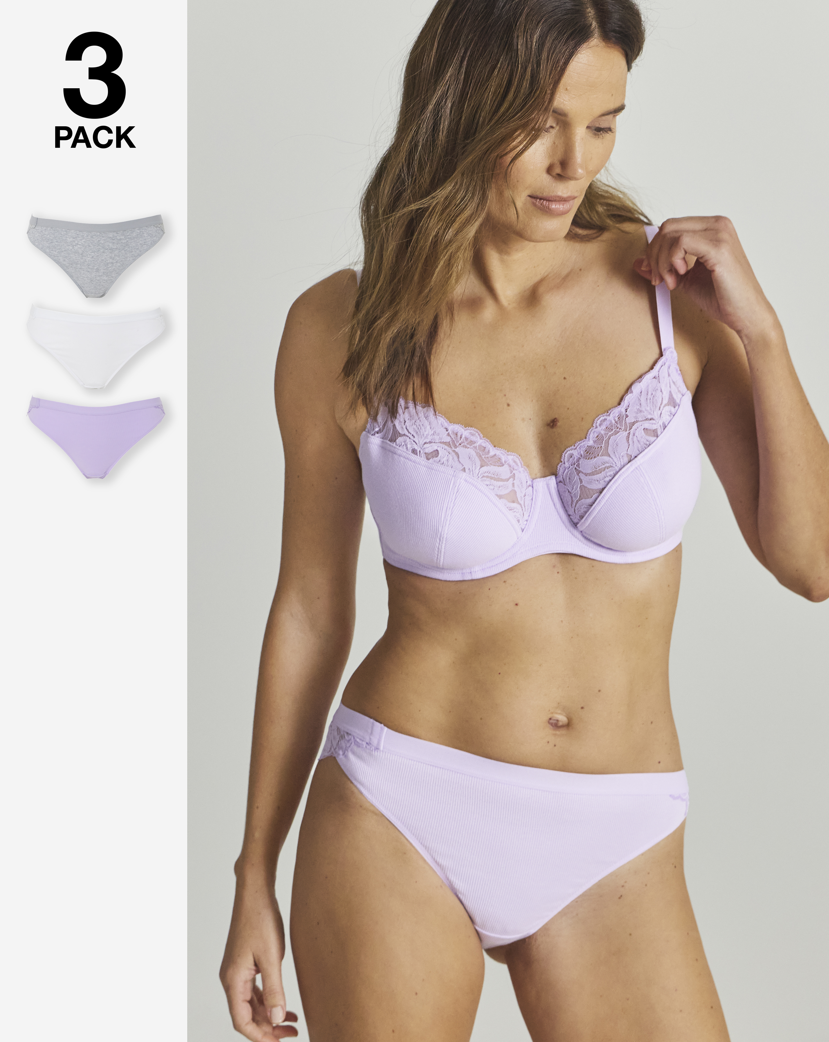 3 Pack Harper Midi Brazilian