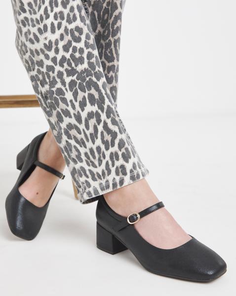 Block Heel Mary Jane Wide