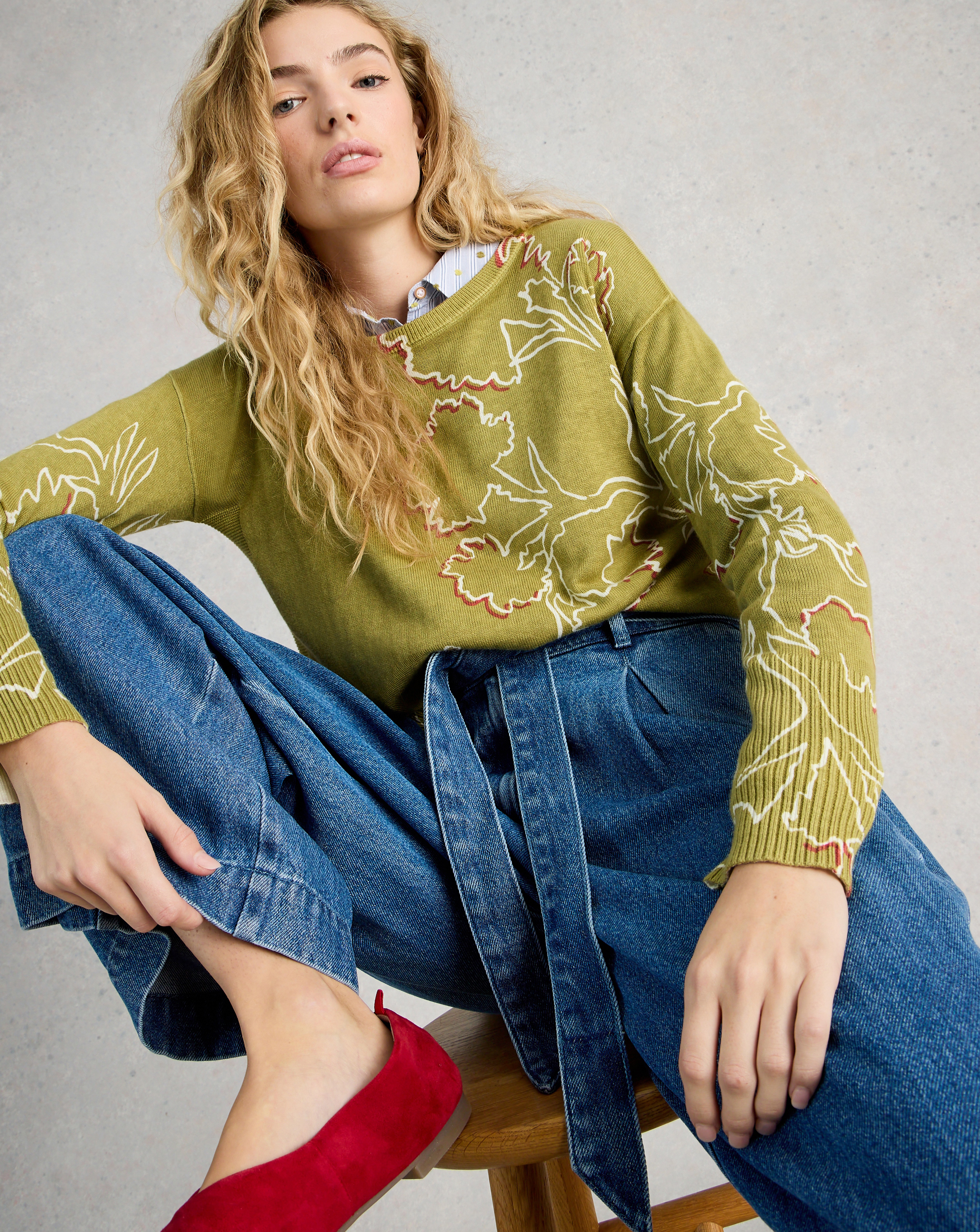 White Stuff Olive Jumper