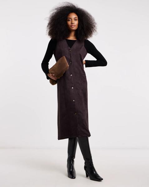 Simply Be Suedette Midi Dress
