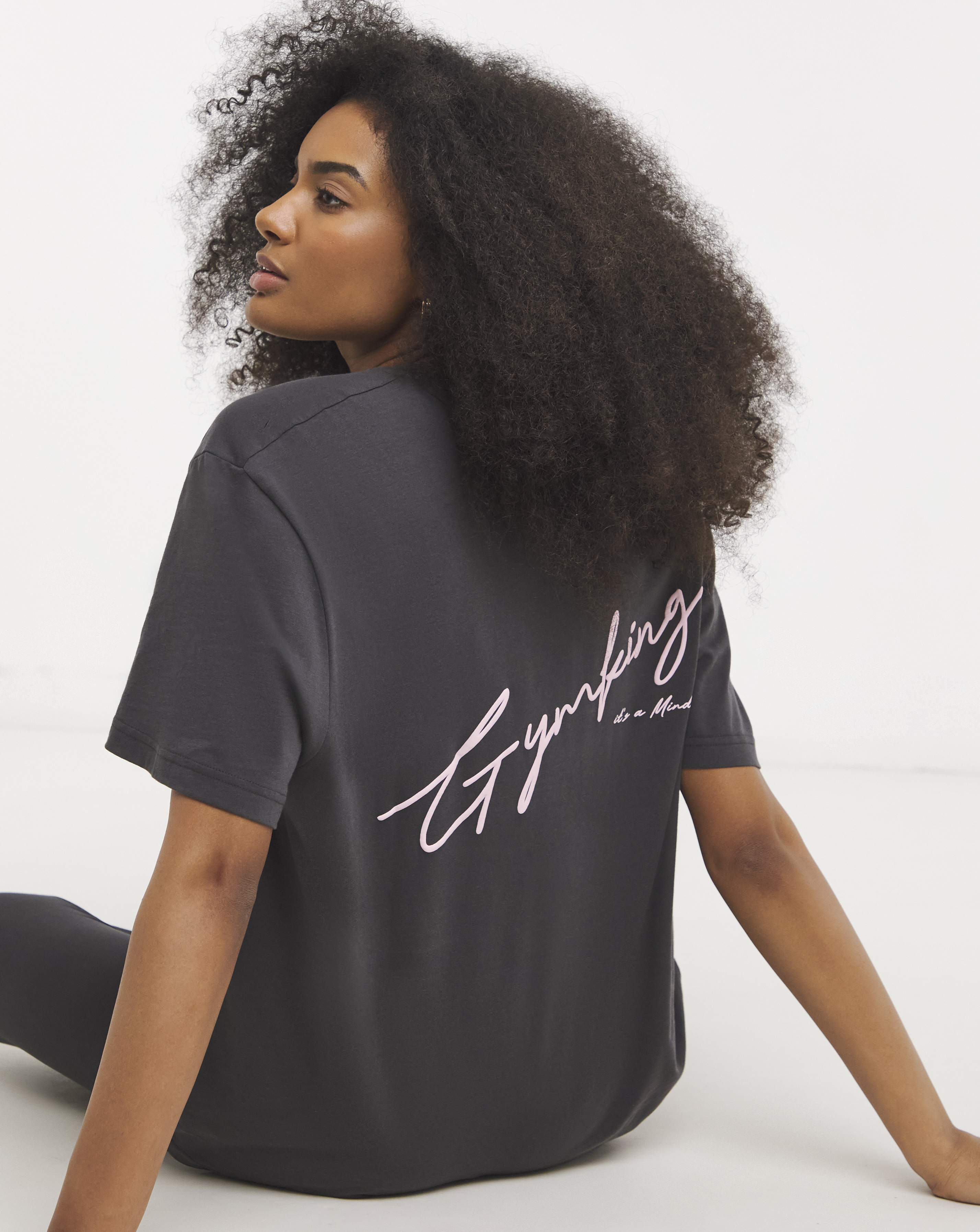 Gym King Script Boyfriend T-Shirt