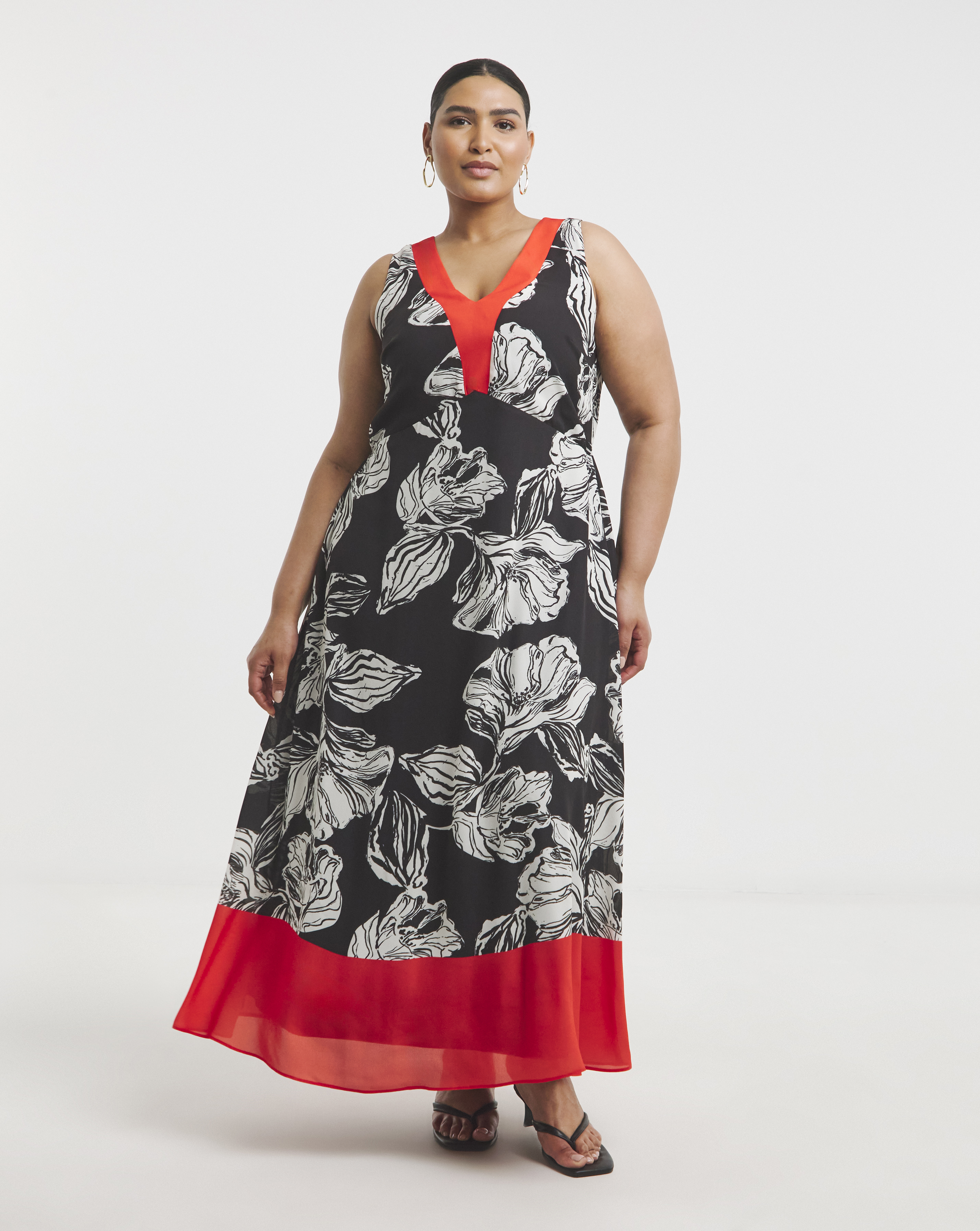 Joanna Hope Border Print Dress